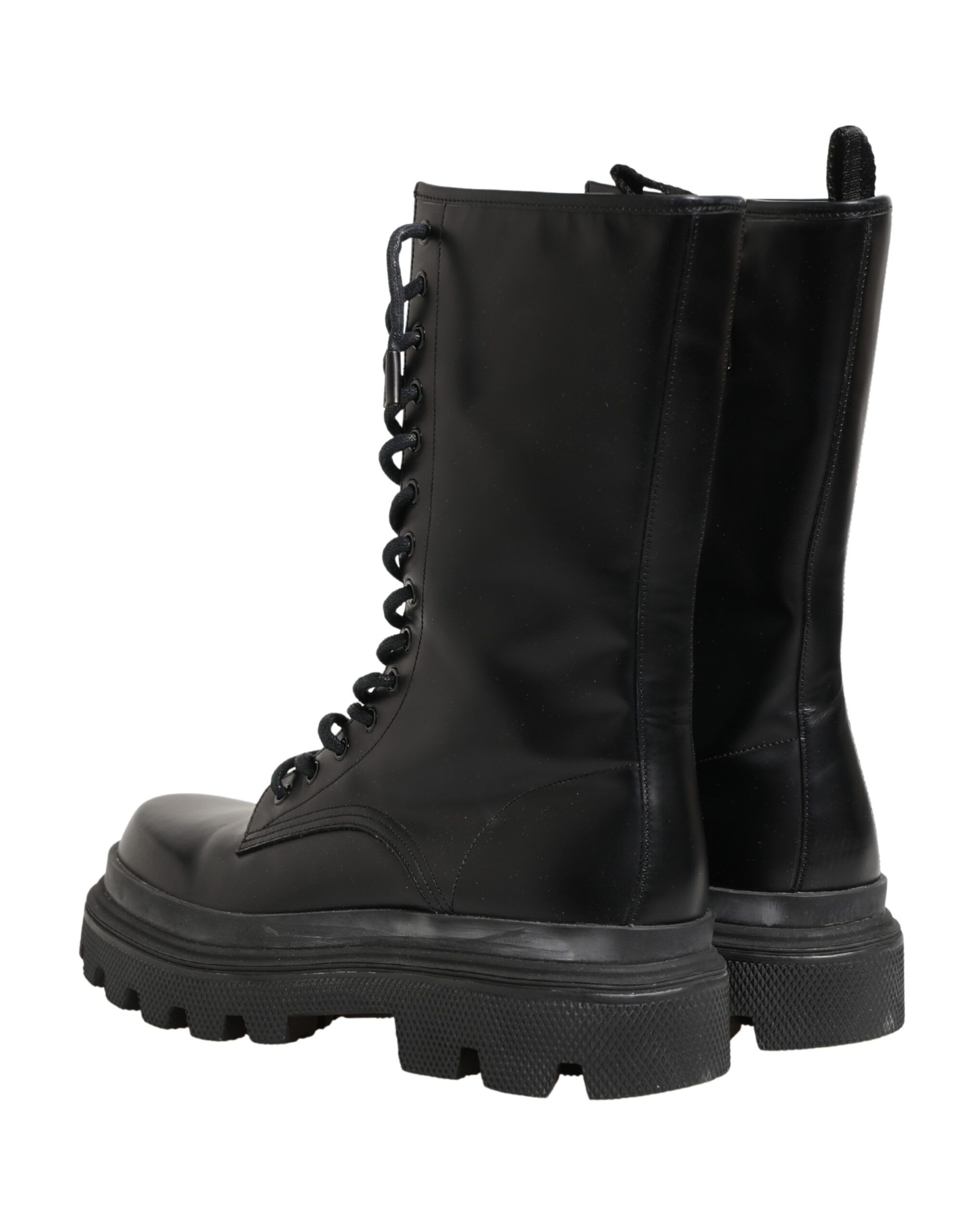 Leather Trek Sole Combat Boots Men's Shoes - Dolce & Gabbana - Modalova