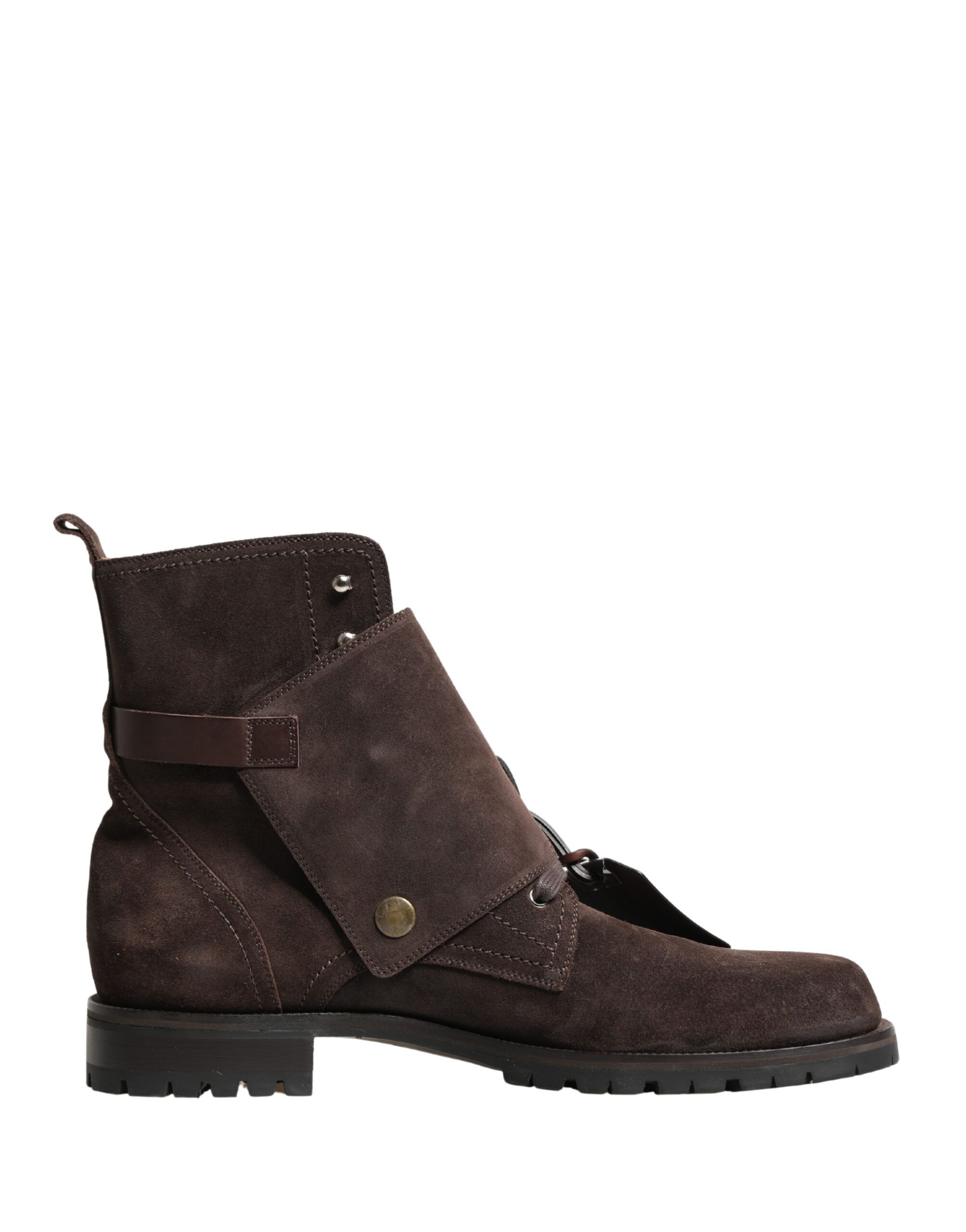 Suede Leather Buckle Ankle Boots Men's Shoes - Dolce & Gabbana - Modalova