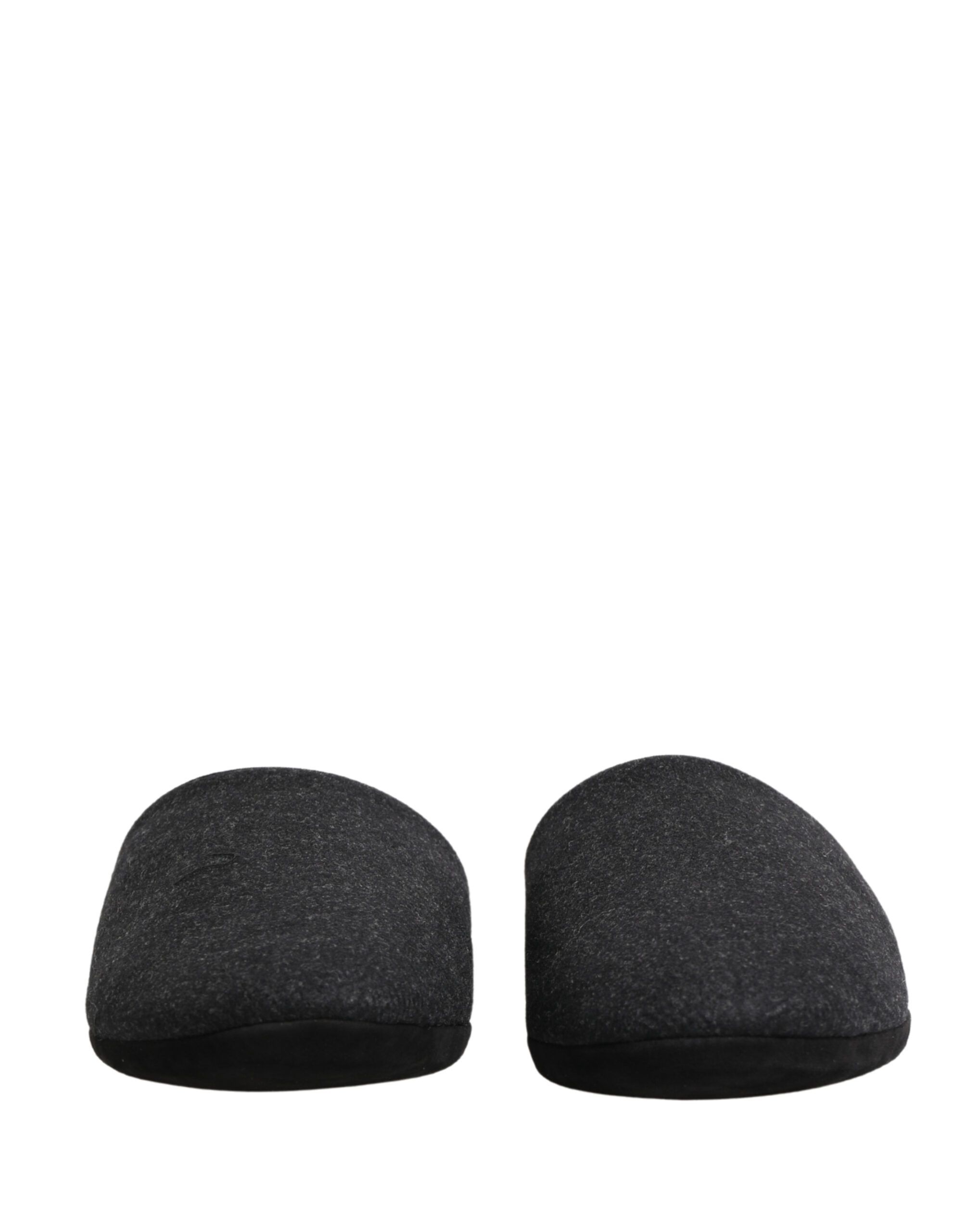 Anthracite Wool Cashmere Quilted Slippers Men's Shoes - Dolce & Gabbana - Modalova