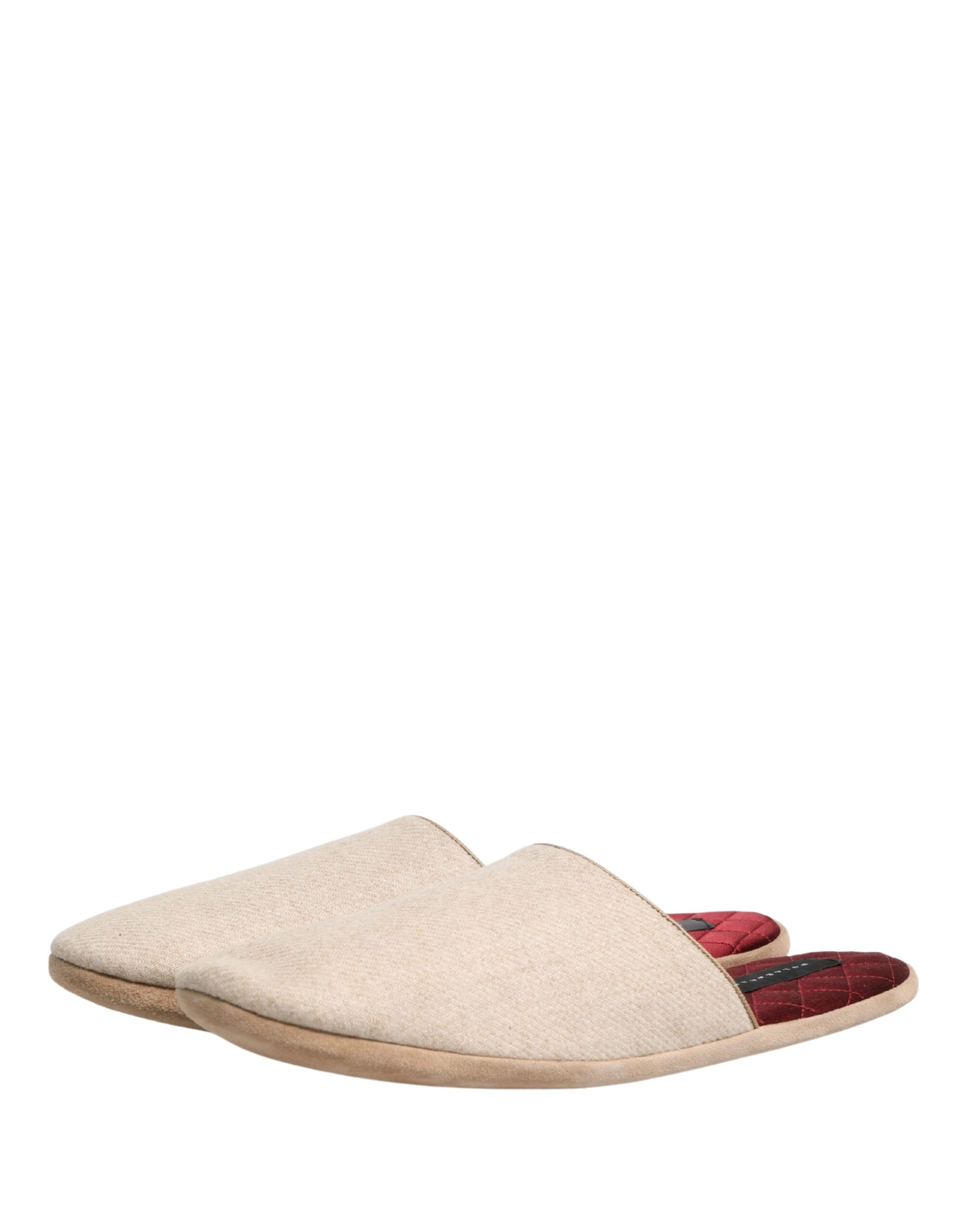 Shetland Wool Red Quilted Slippers Men's Shoes - Dolce & Gabbana - Modalova