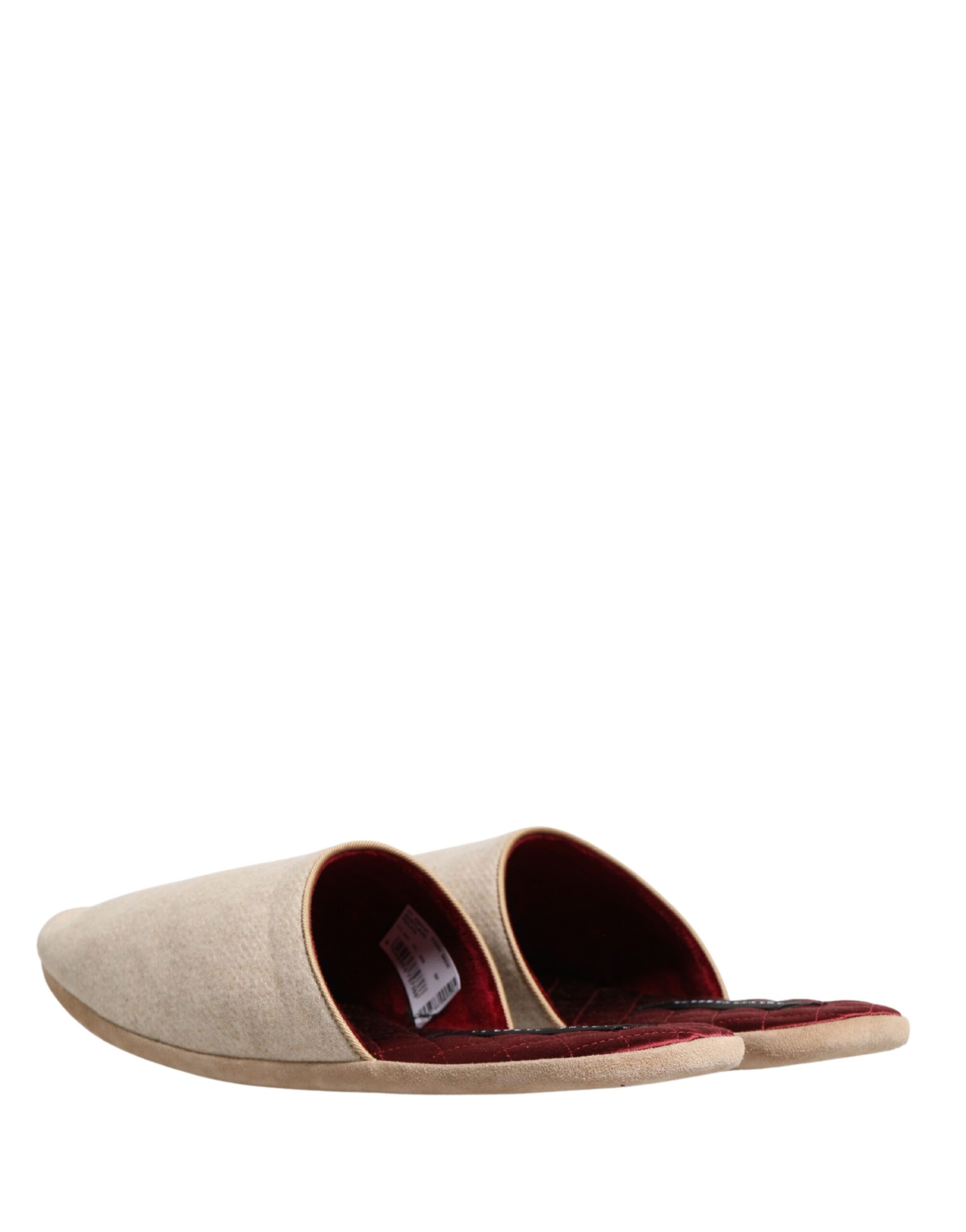 Shetland Wool Red Quilted Slippers Men's Shoes - Dolce & Gabbana - Modalova