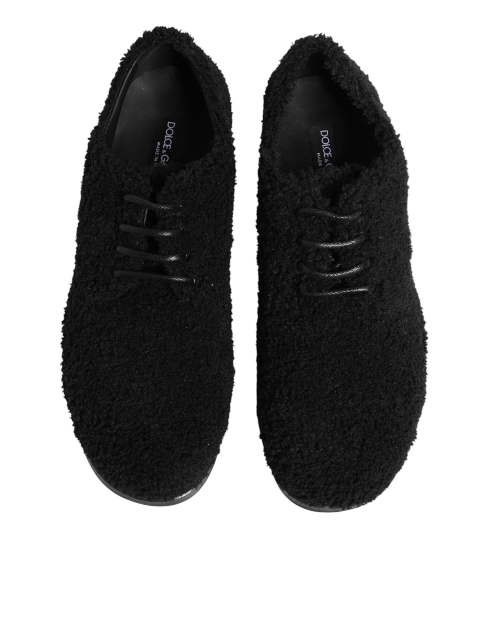 Men Riccio Shearling Dress Derby Men's Shoes - Dolce & Gabbana - Modalova