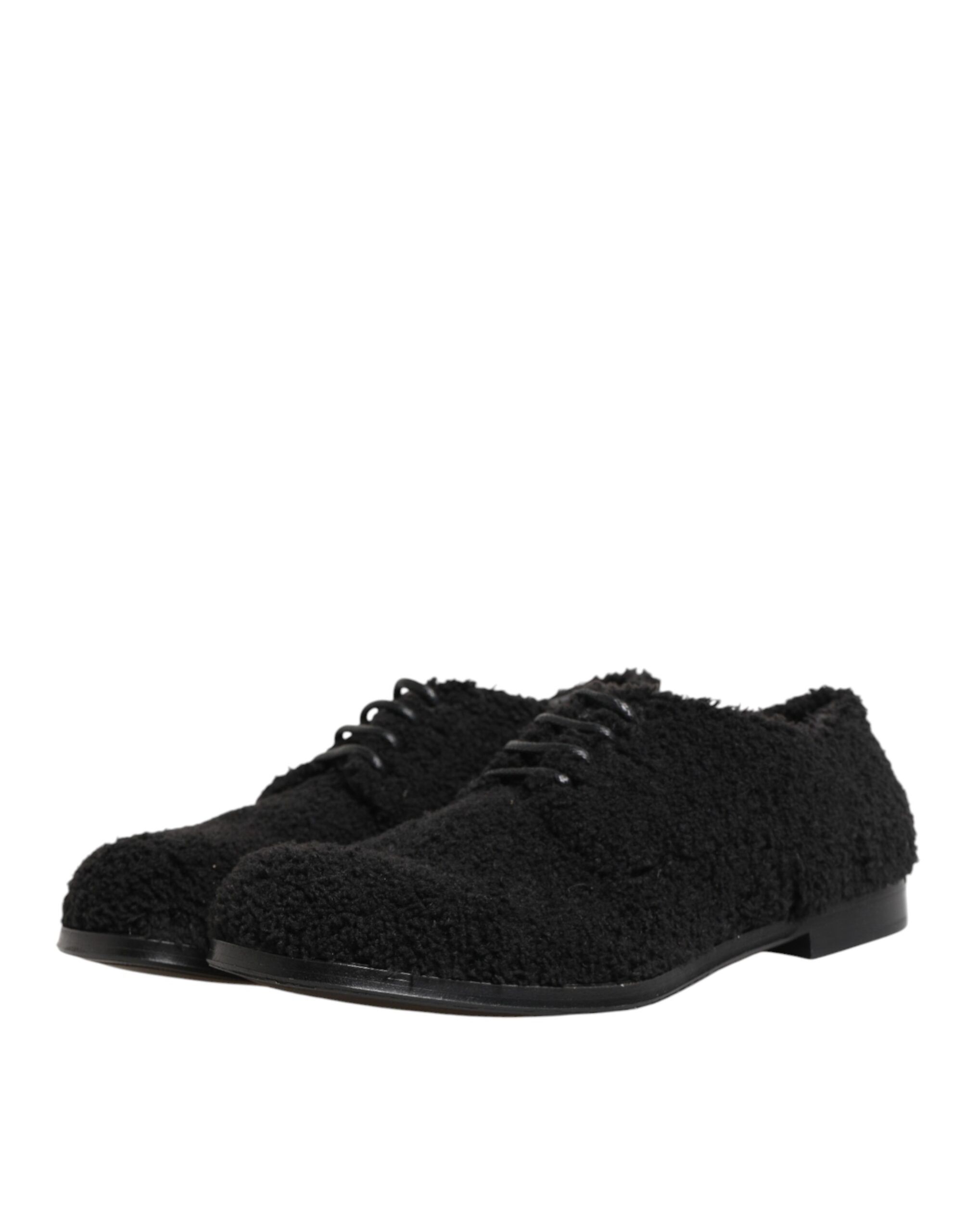 Men Riccio Shearling Dress Derby Men's Shoes - Dolce & Gabbana - Modalova