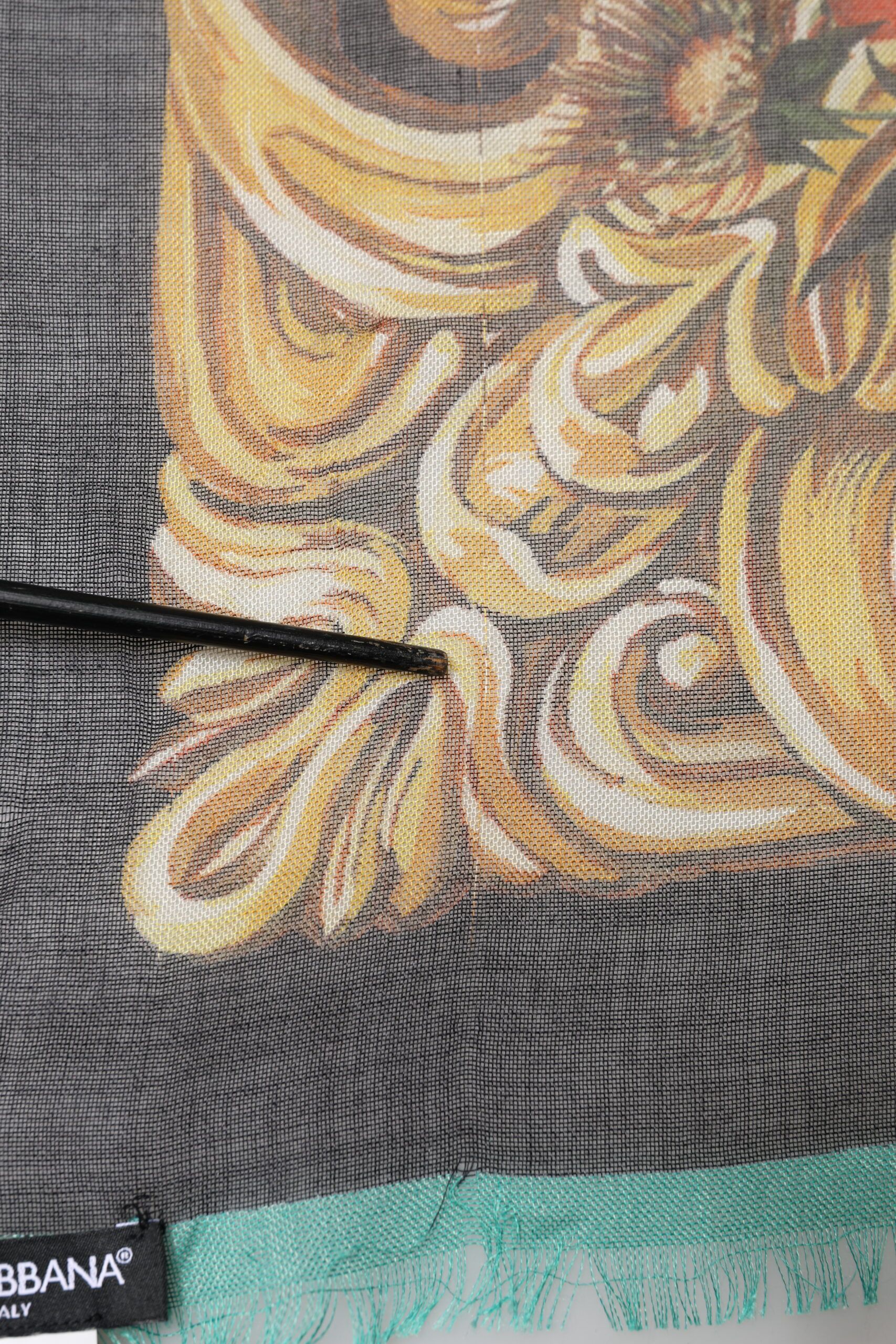 Floral Cashmere Square Stole Women's Scarf (Pre-Owned) - Dolce & Gabbana - Modalova