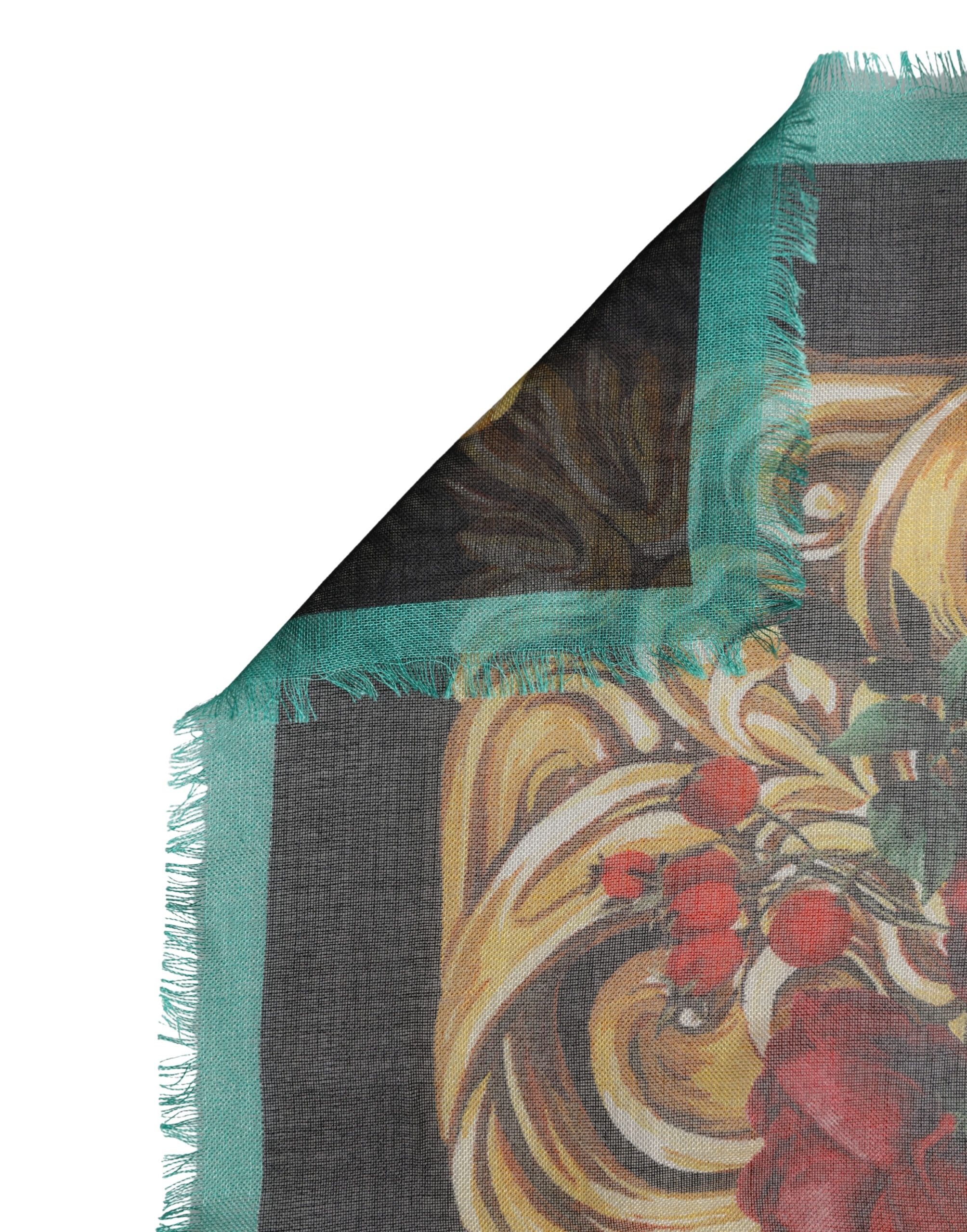Floral Cashmere Square Stole Women's Scarf (Pre-Owned) - Dolce & Gabbana - Modalova