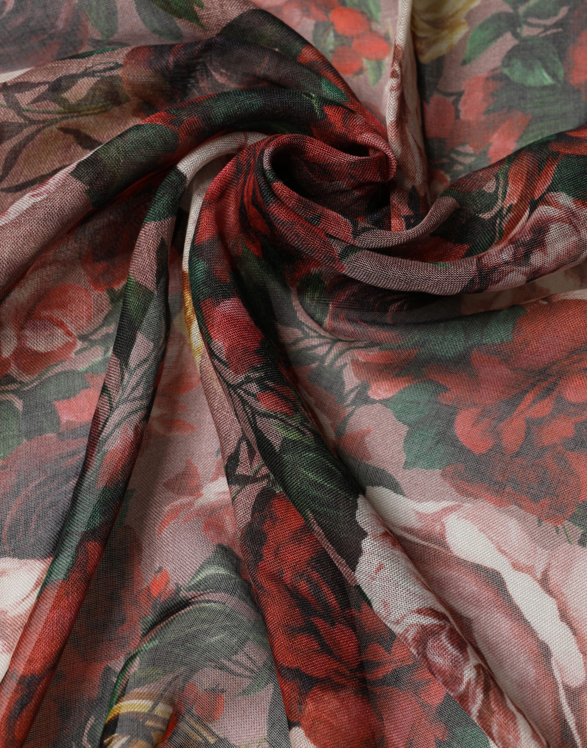 Floral Cashmere Square Stole Women's Scarf (Pre-Owned) - Dolce & Gabbana - Modalova