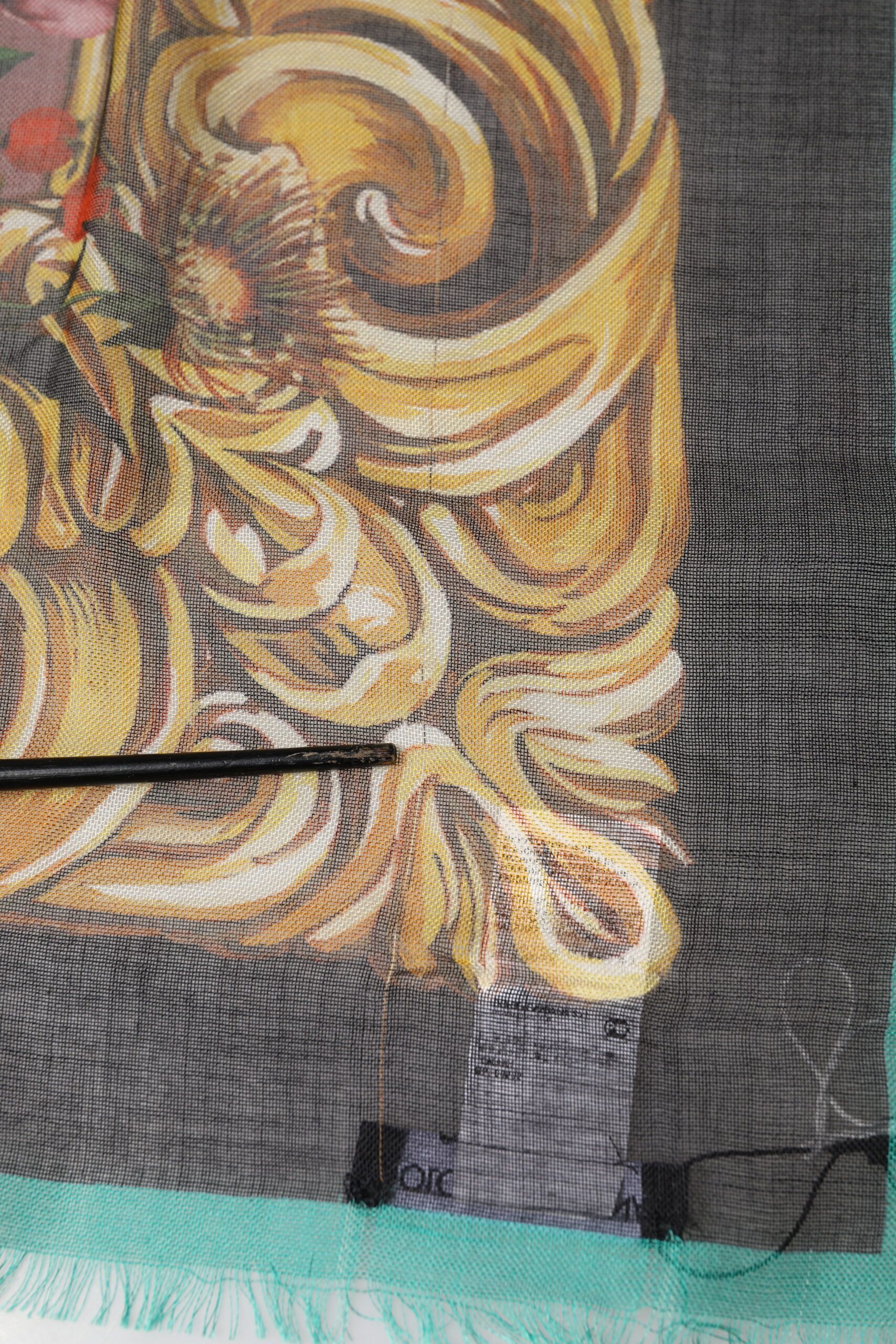 Floral Cashmere Square Stole 134cmx134cm Women's Scarf (Pre-Owned) - Dolce & Gabbana - Modalova