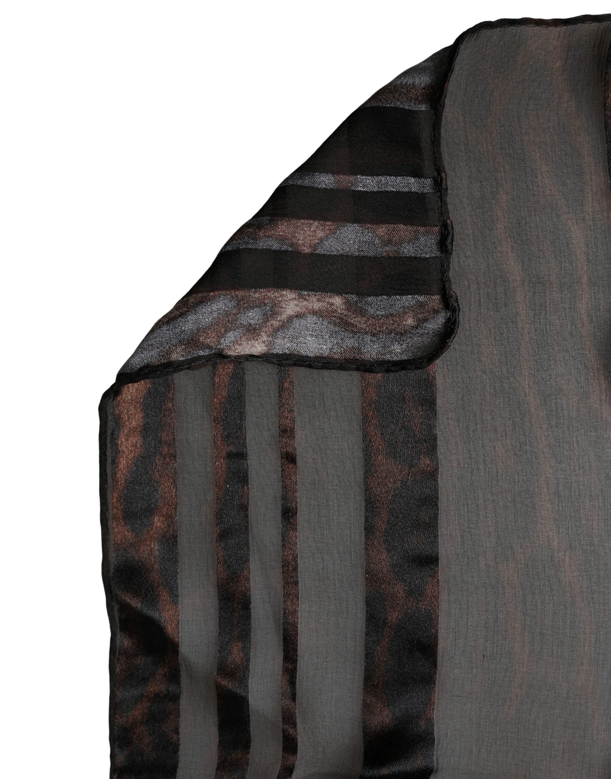 Silk Geometric Fringed Neck Shawl Men's Scarf - Dolce & Gabbana - Modalova