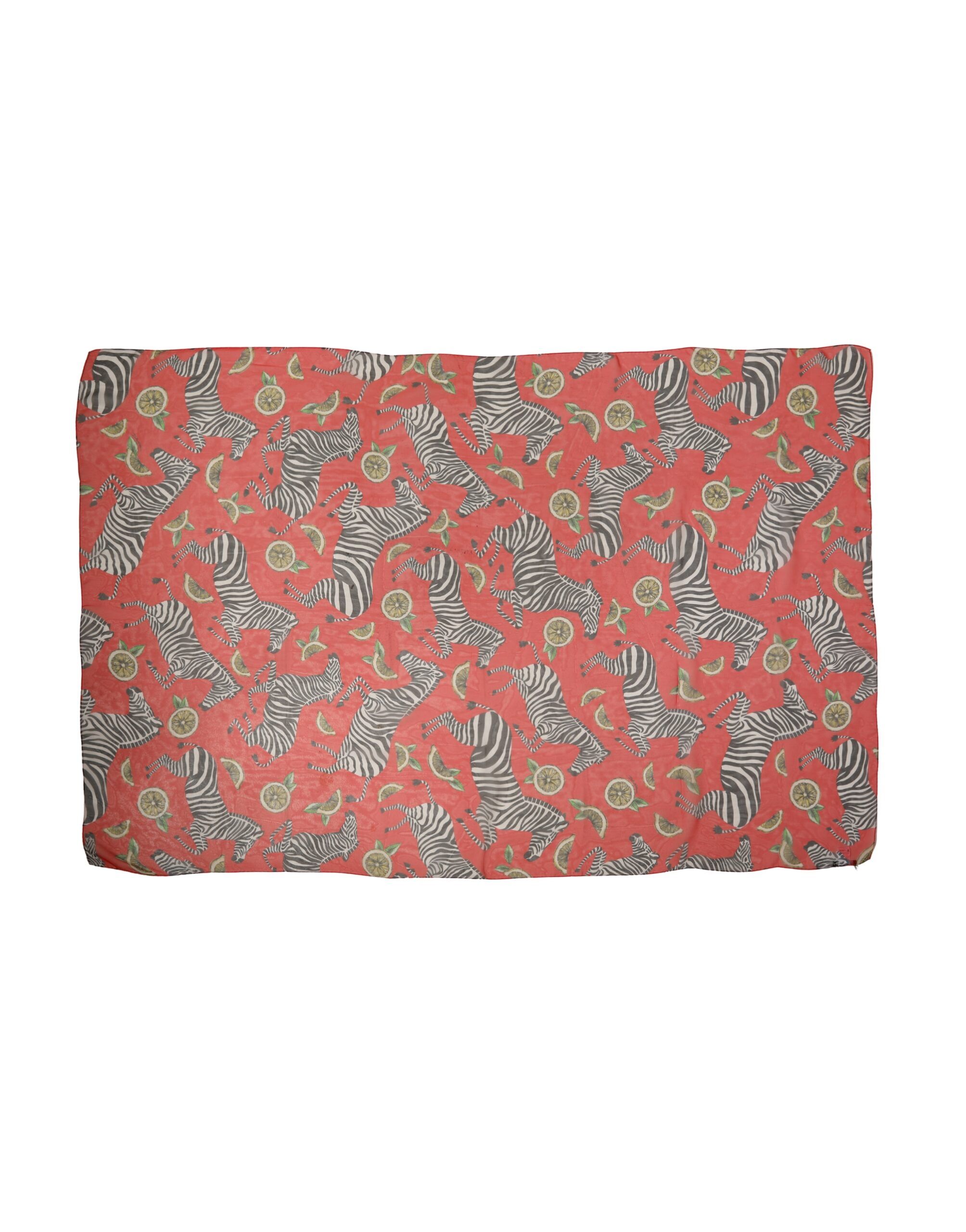 Zebra Print Silk Wrap Shawl Stole 200cm x 132cm Women's Scarf - Dolce & Gabbana - Modalova