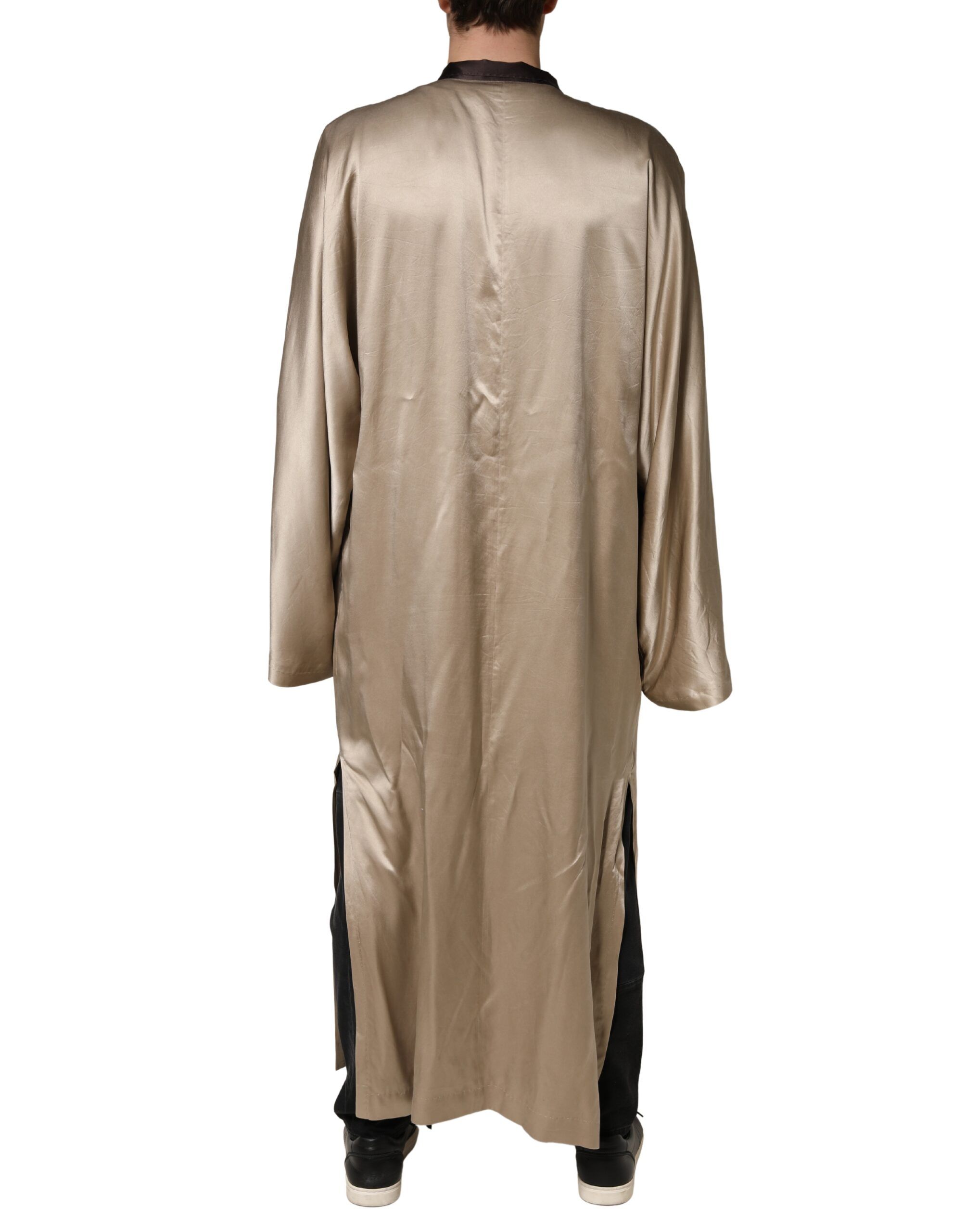 Silk Satin Long Coat Robe Men's Jacket (Pre-Owned) - Dolce & Gabbana - Modalova