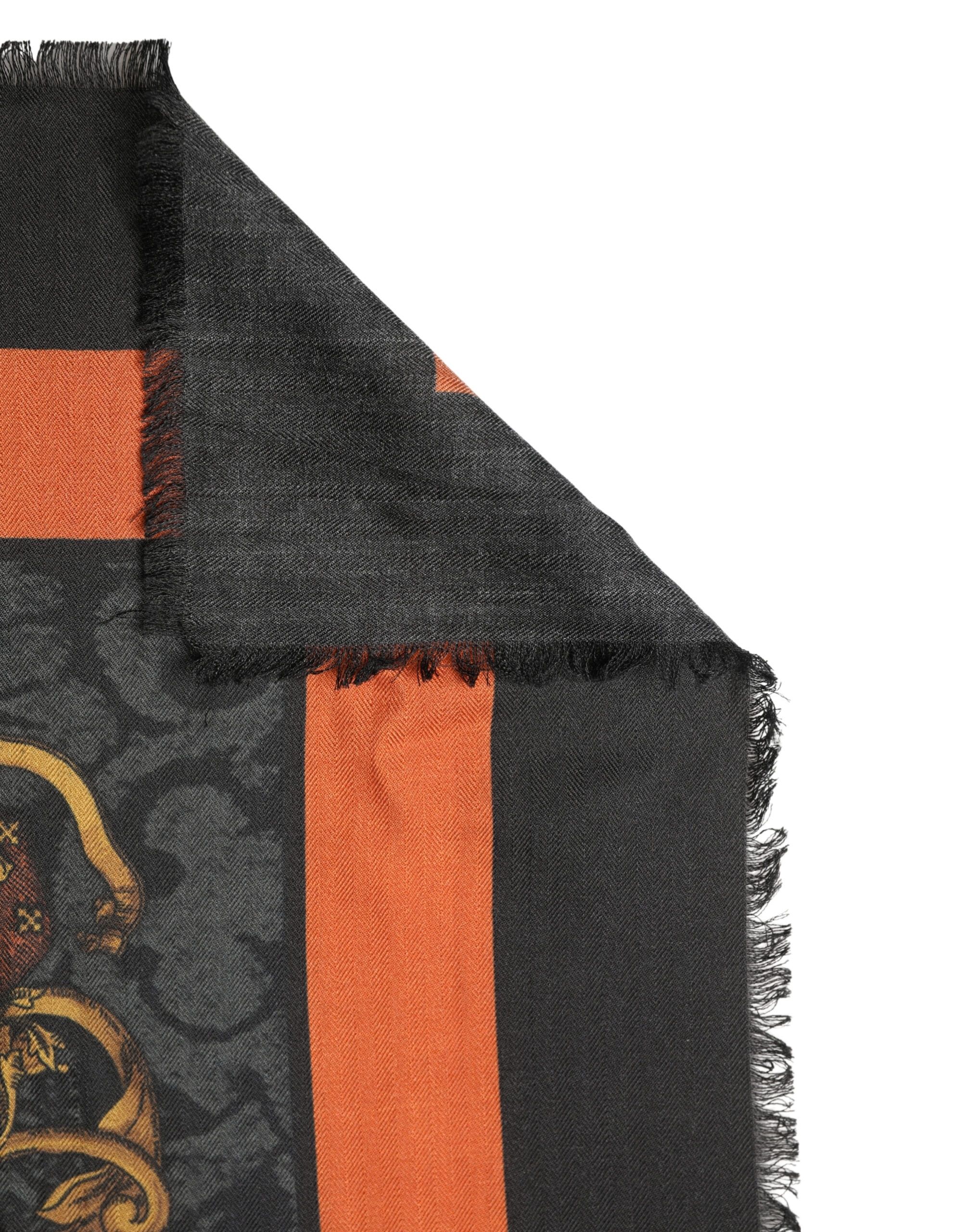 Crest Print Cashmere 272cm x 132cm Men Men's Scarf - Dolce & Gabbana - Modalova