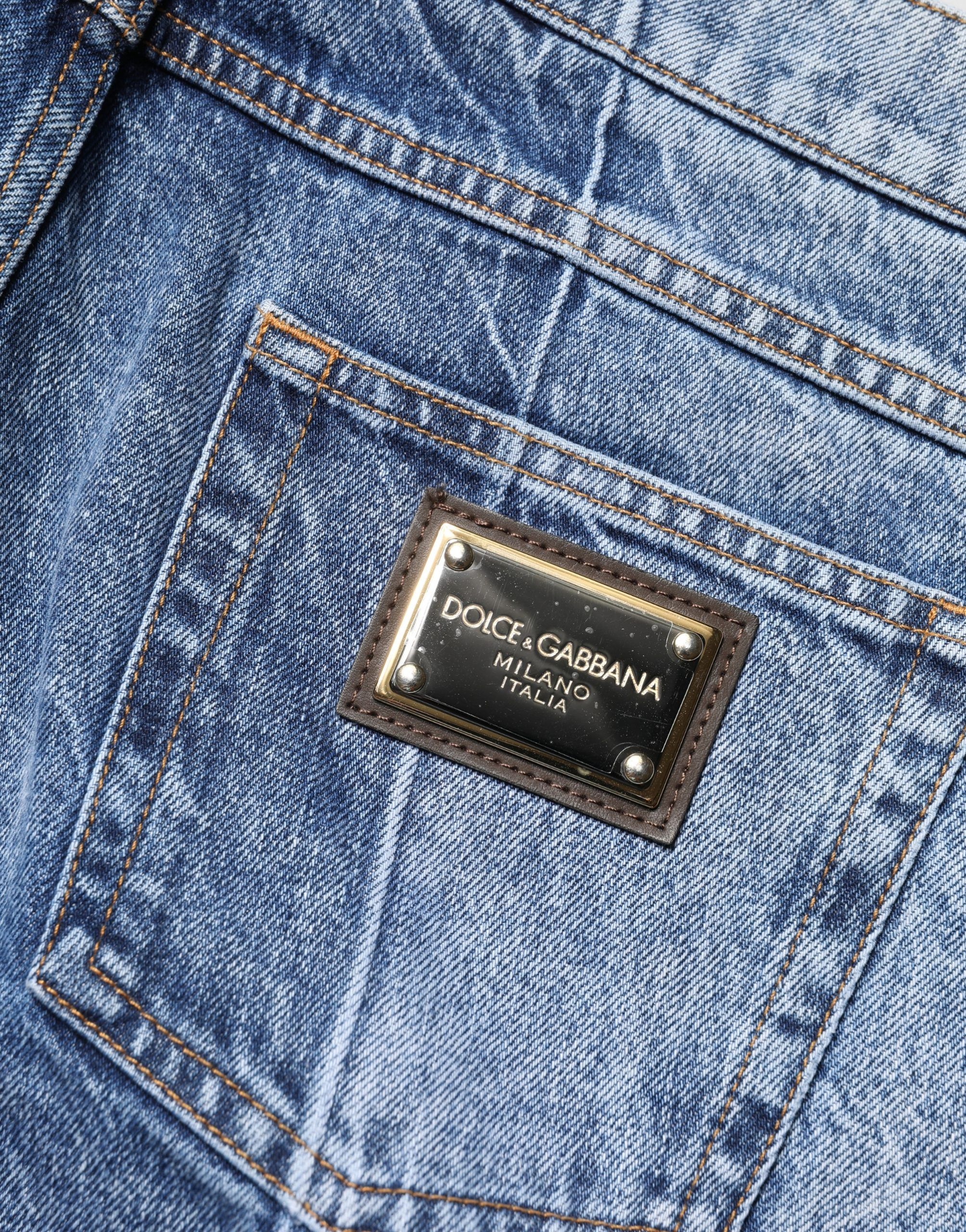 Two Tone Cotton Regular Men Denim Men's Jeans - Dolce & Gabbana - Modalova