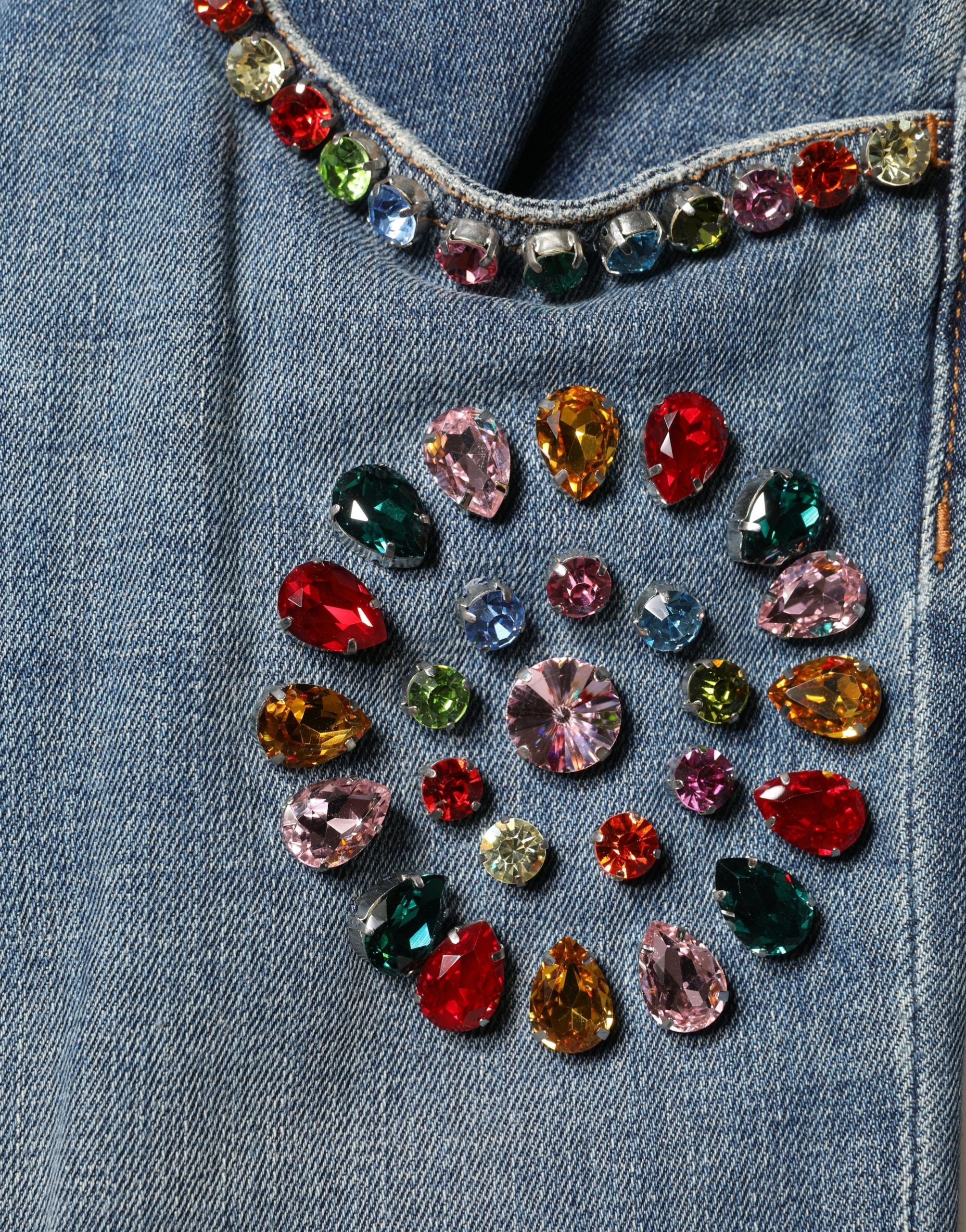 Embellished Loose Cotton Men Denim Men's Jeans - Dolce & Gabbana - Modalova