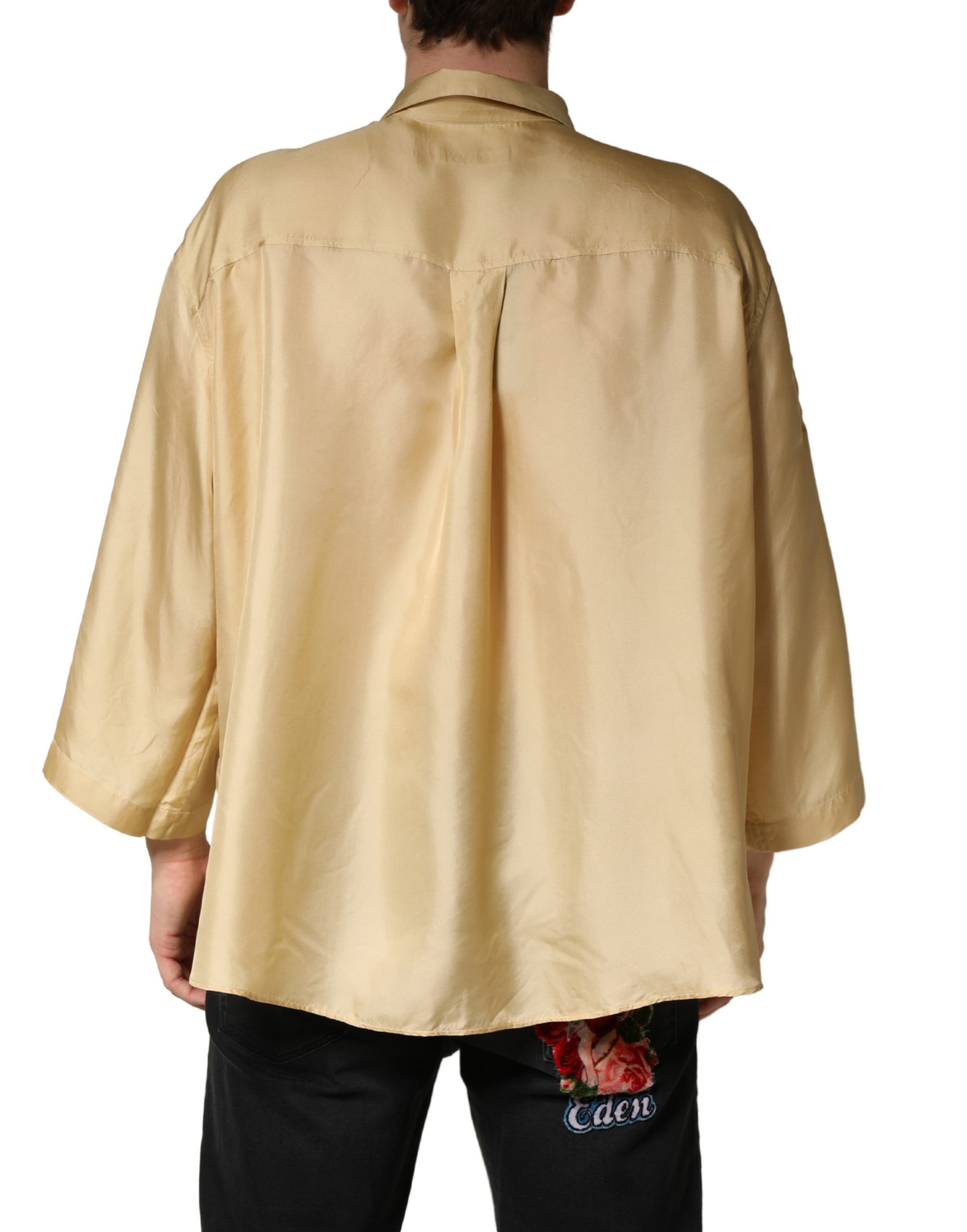 Silk Button Down Men Oversize Men's Shirt (Pre-Owned) - Dolce & Gabbana - Modalova