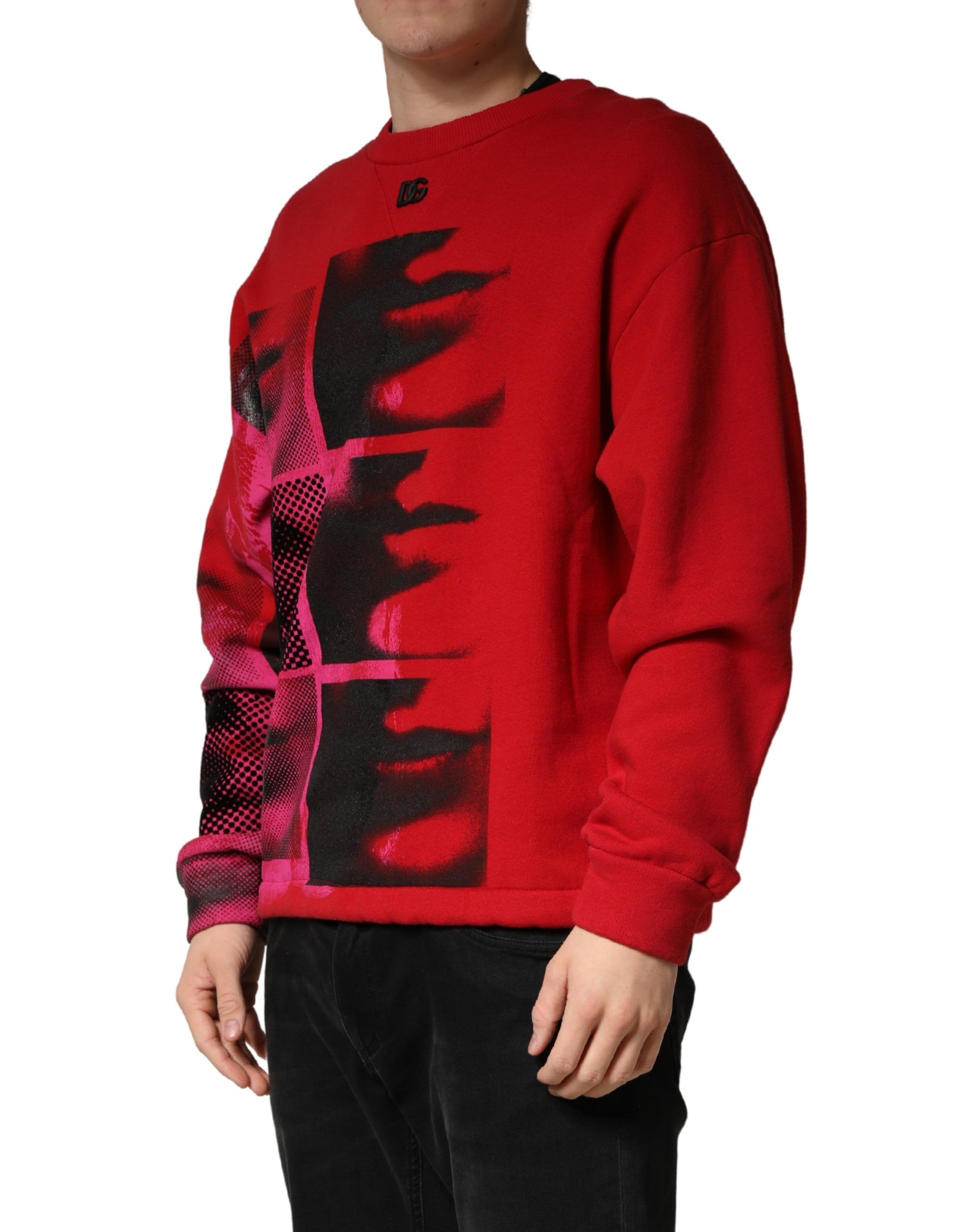 Graphic Crew Neck Men Sweatshirt Men's Sweater - Dolce & Gabbana - Modalova