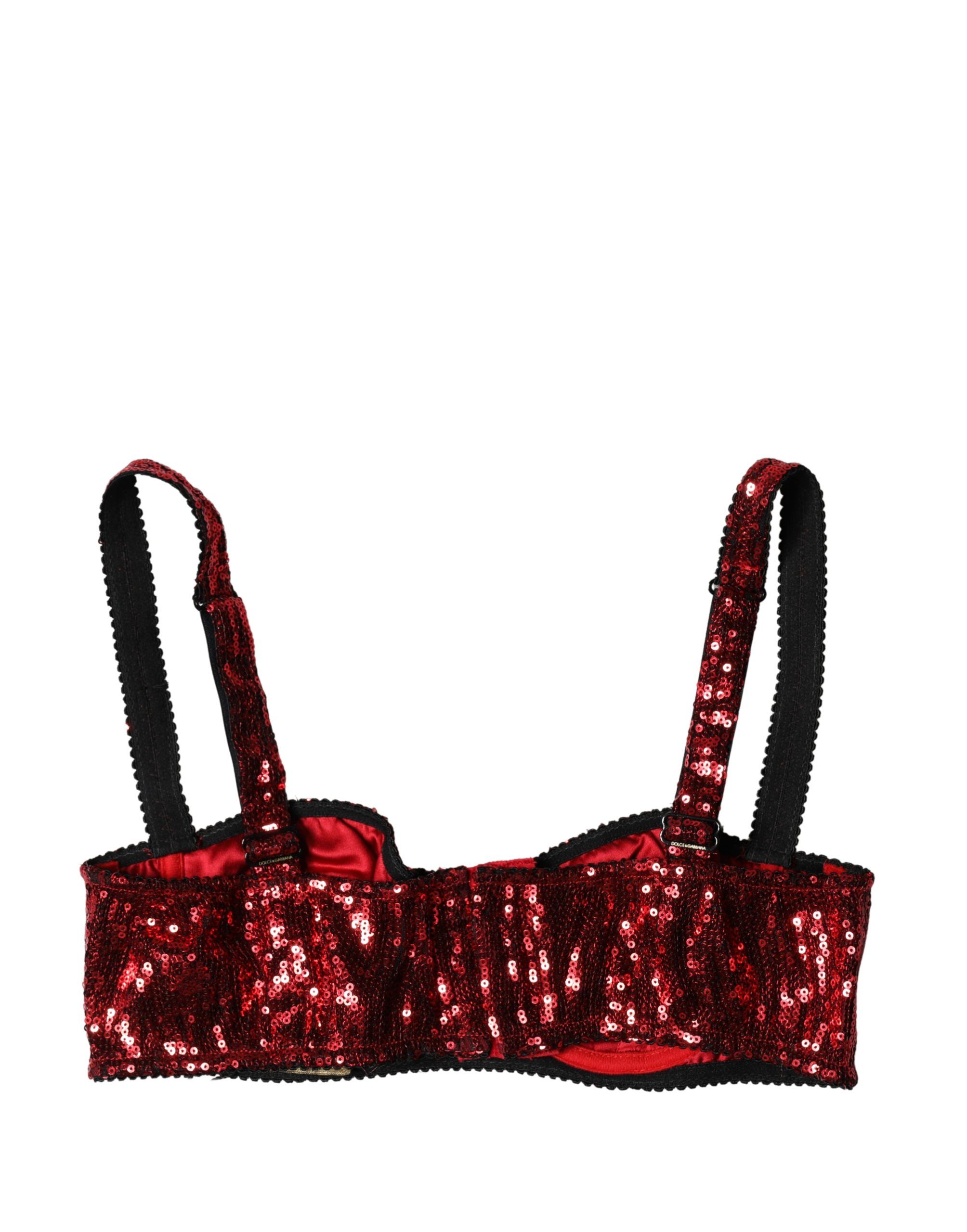 Sequined Nylon Balconnet Bra Women's Underwear - Dolce & Gabbana - Modalova