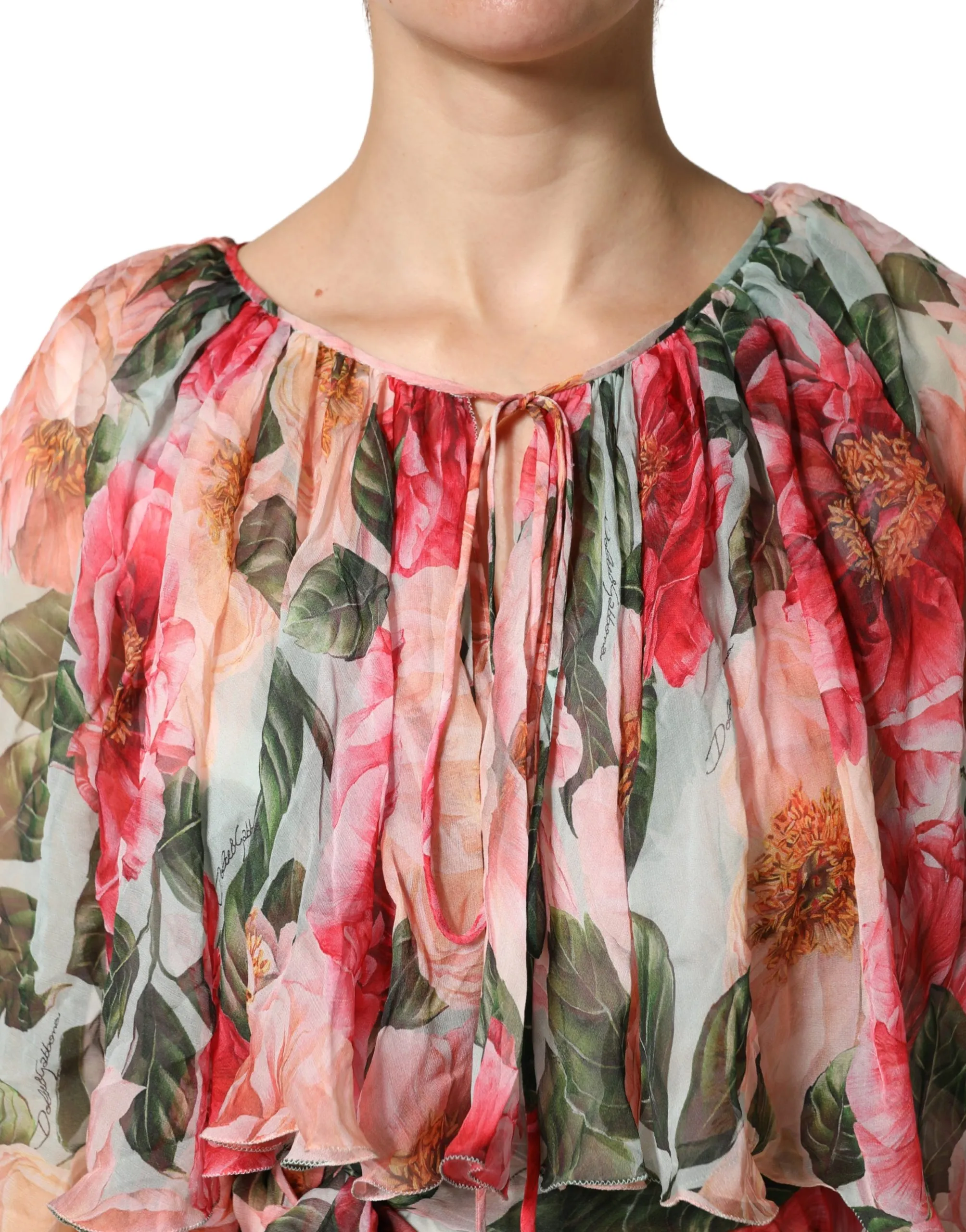 Floral Silk Layered Maxi Women's Dress (Pre-Owned) - Dolce & Gabbana - Modalova
