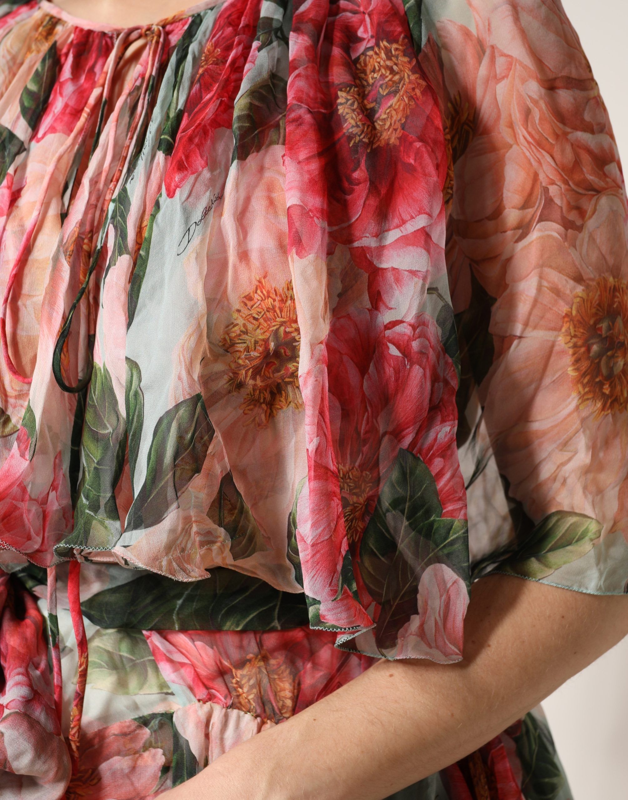 Floral Silk Layered Maxi Women's Dress (Pre-Owned) - Dolce & Gabbana - Modalova