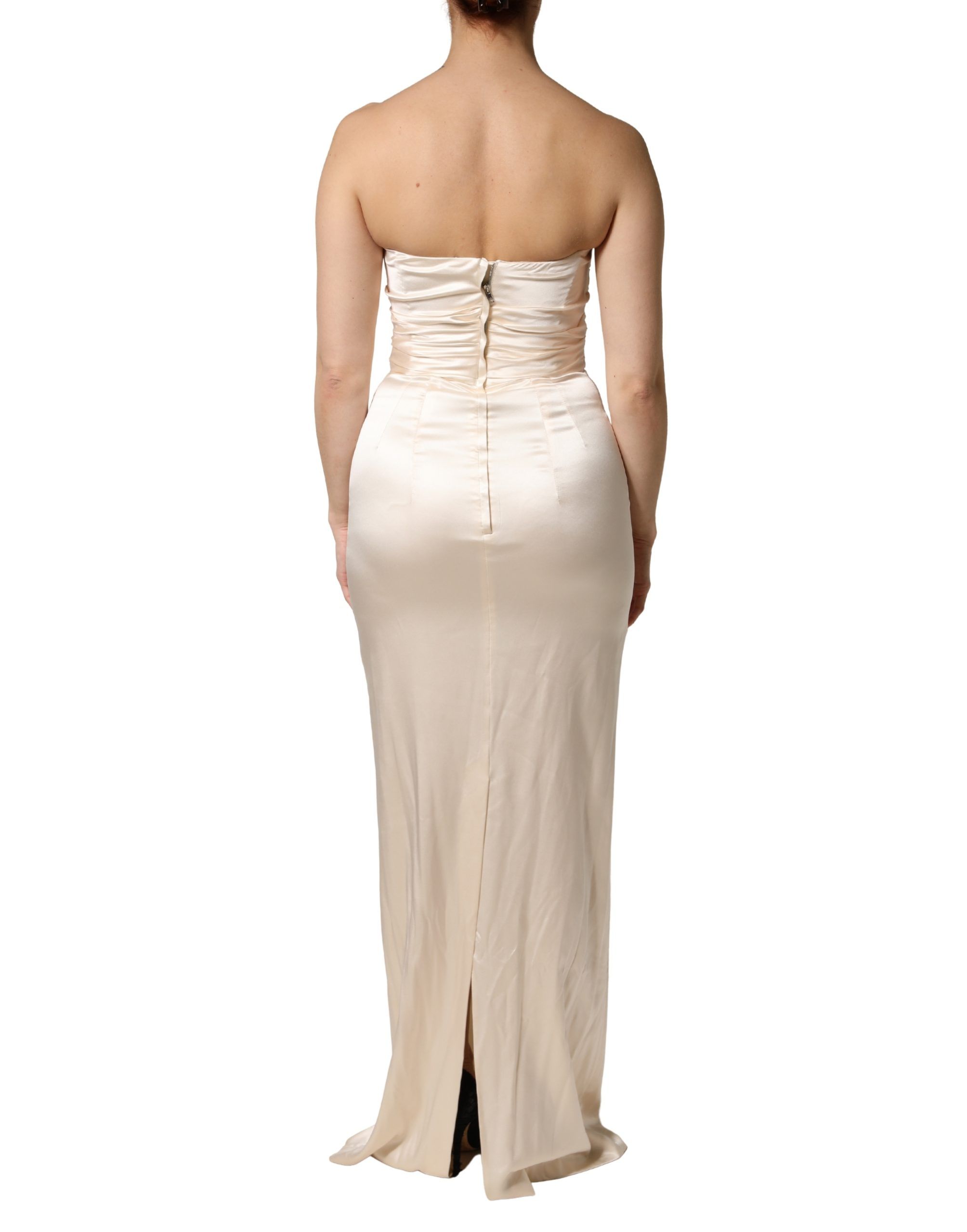 Satin Strapless Sheath Maxi Women's Dress (Pre-Owned) - Dolce & Gabbana - Modalova