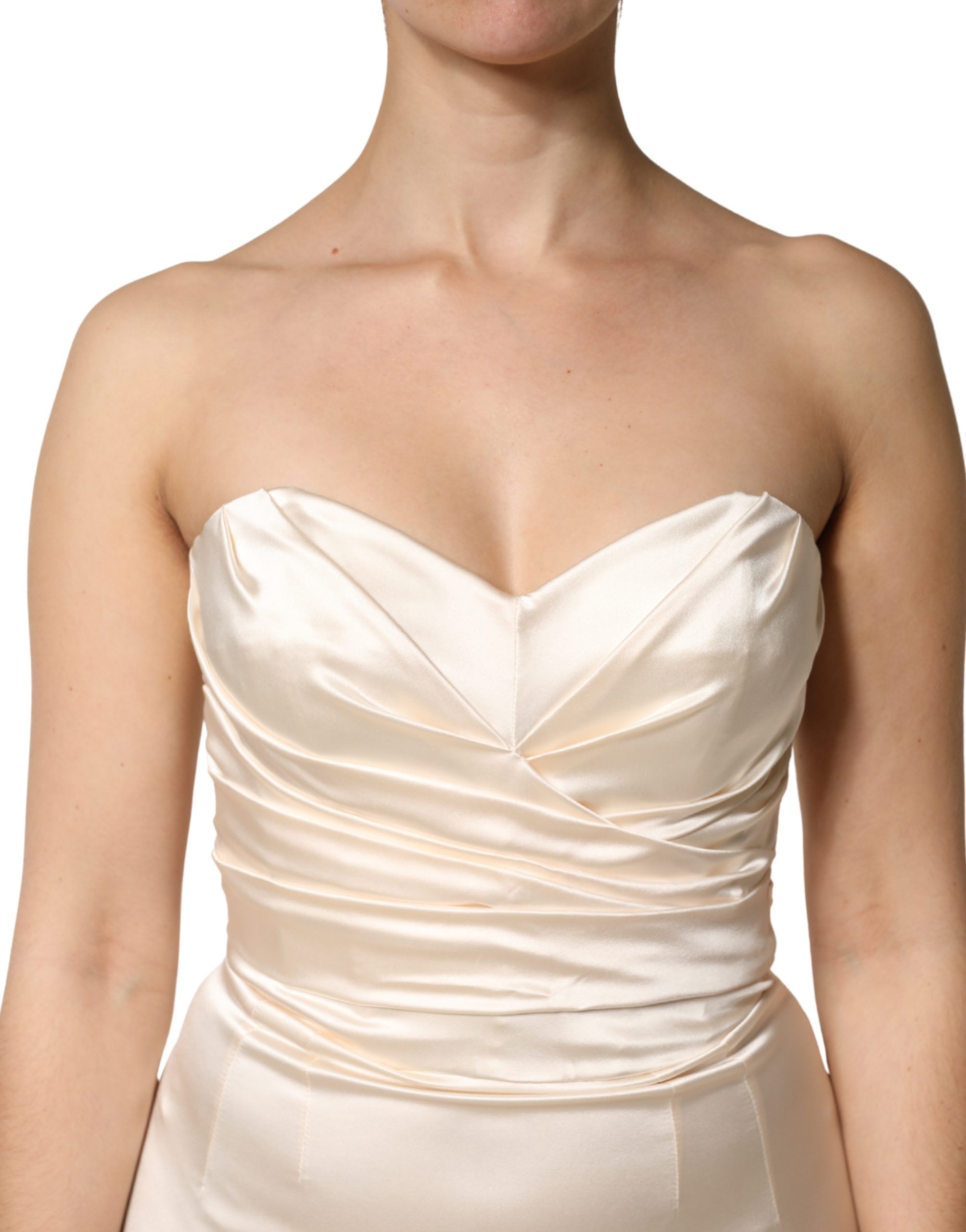 Satin Strapless Sheath Maxi Women's Dress (Pre-Owned) - Dolce & Gabbana - Modalova