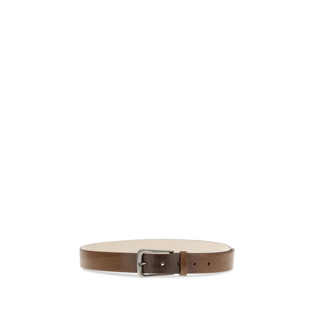 Calf Leather Bos Taurus Regular Women's Belt - Brunello Cucinelli - Modalova