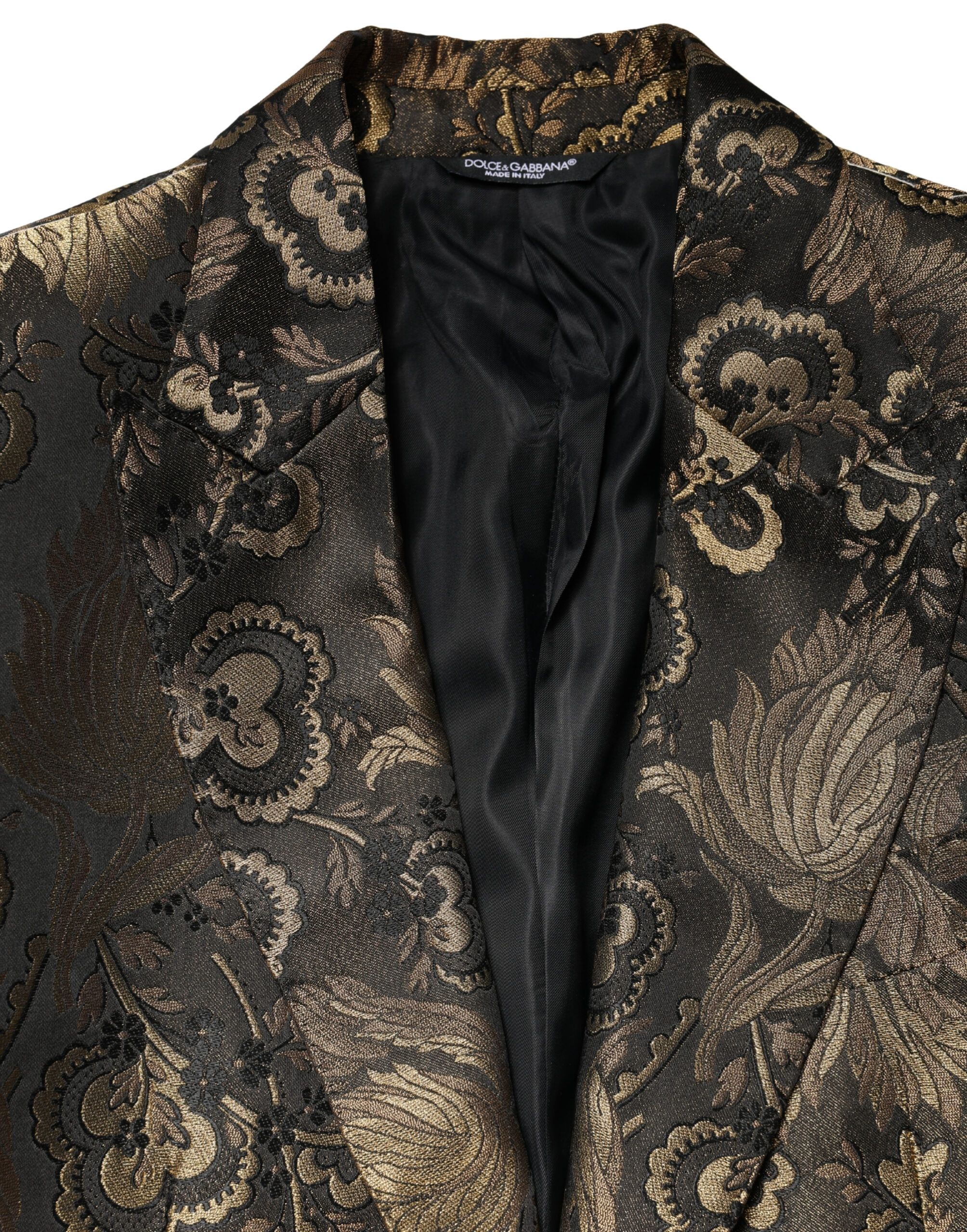 Jacquard Single Breasted Tuxedo Men's Blazer - Dolce & Gabbana - Modalova