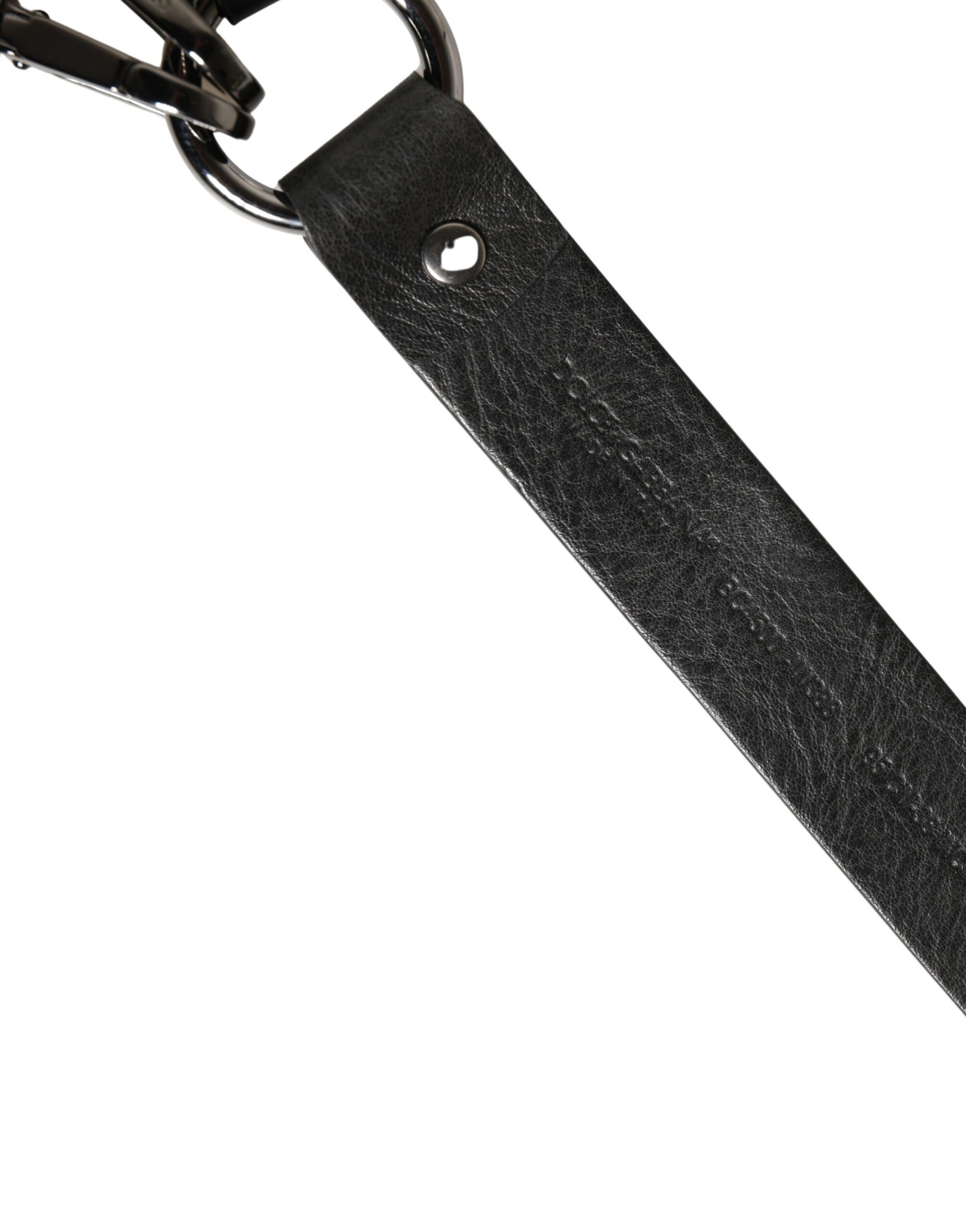 Leather Silver Chain Waist Men Men's Belt - Dolce & Gabbana - Modalova