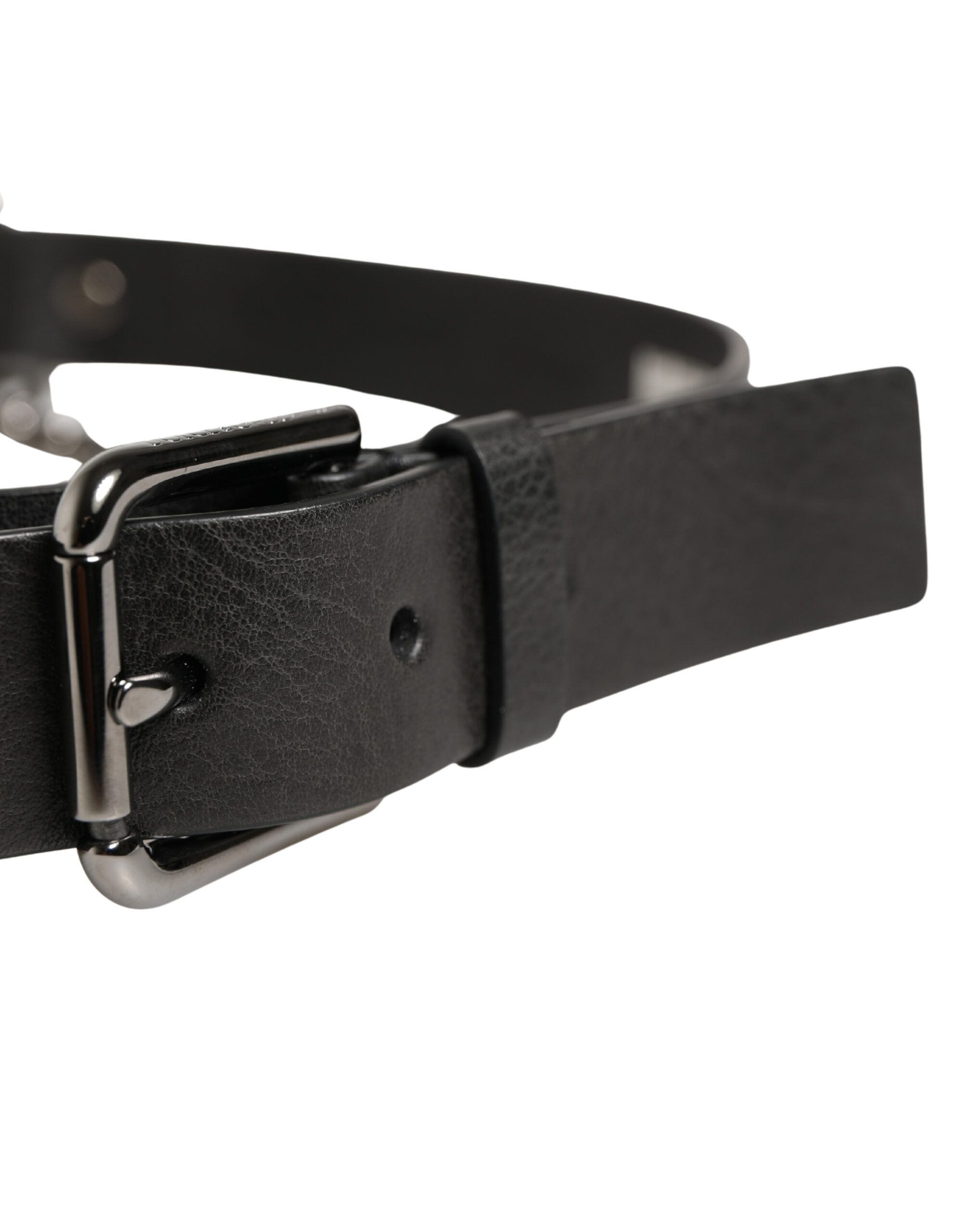 Leather Silver Chain Waist Men Men's Belt - Dolce & Gabbana - Modalova