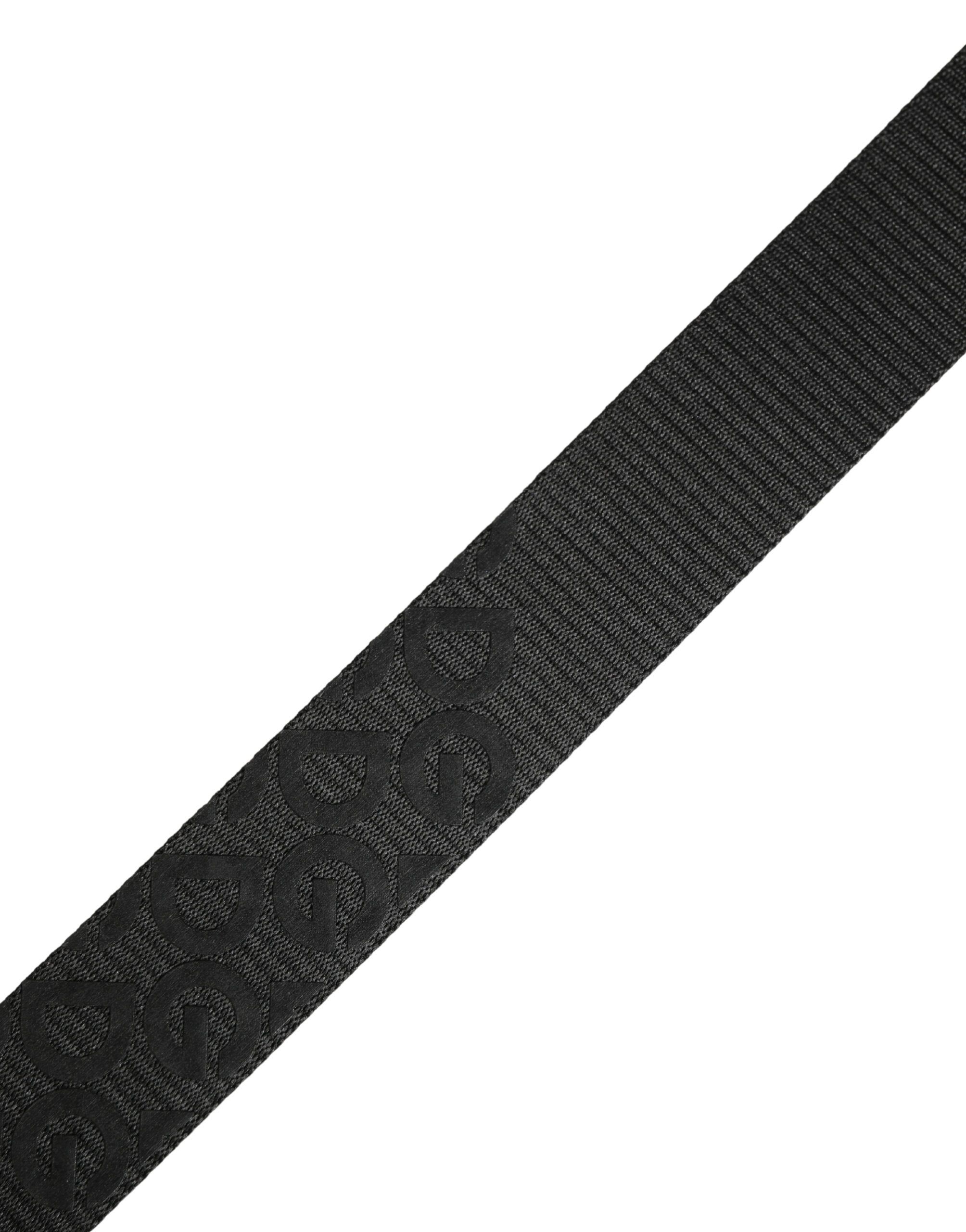 Logo Monogram Silver Metal Buckle Men's Belt - Dolce & Gabbana - Modalova