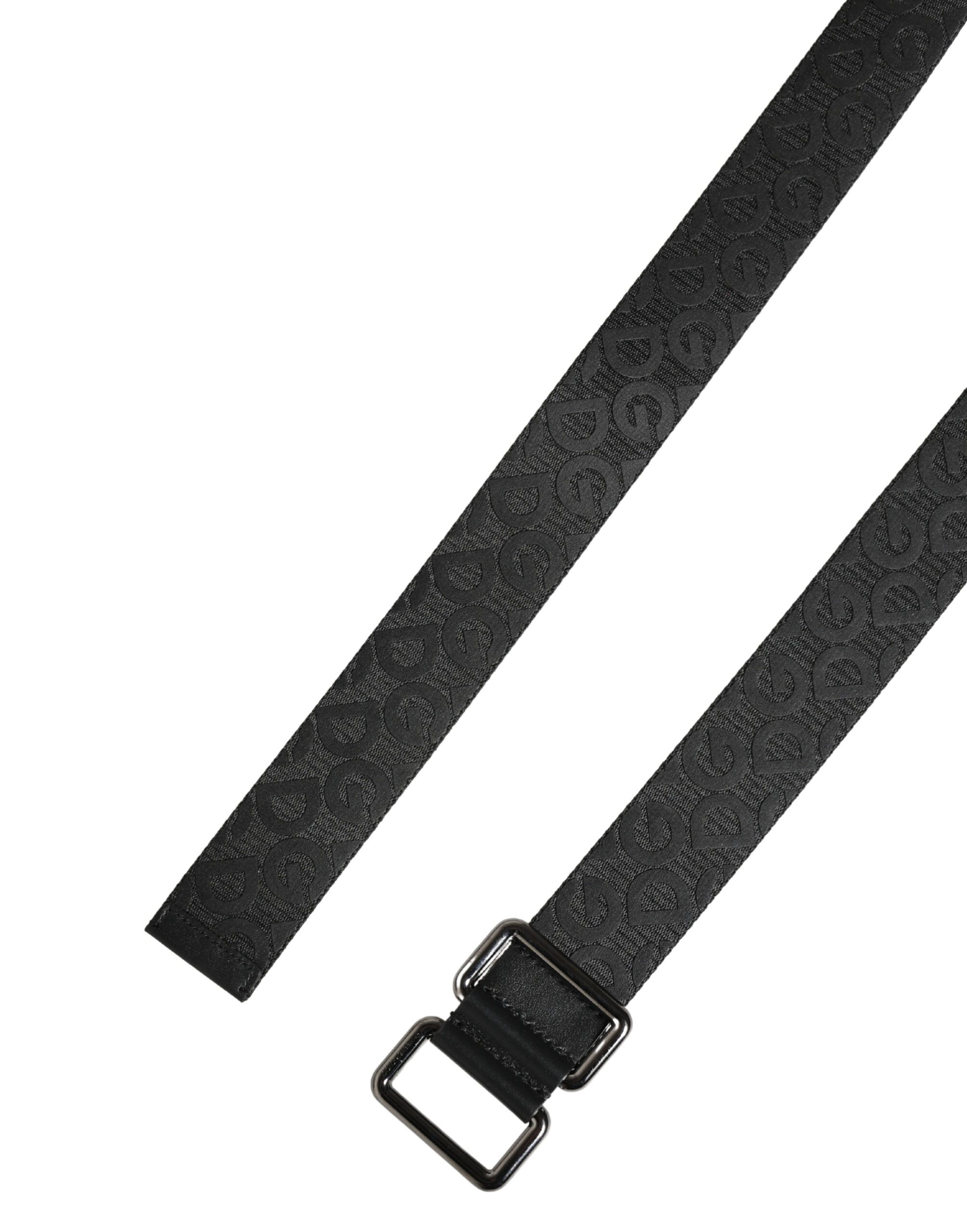 Logo Monogram Silver Metal Buckle Men's Belt - Dolce & Gabbana - Modalova