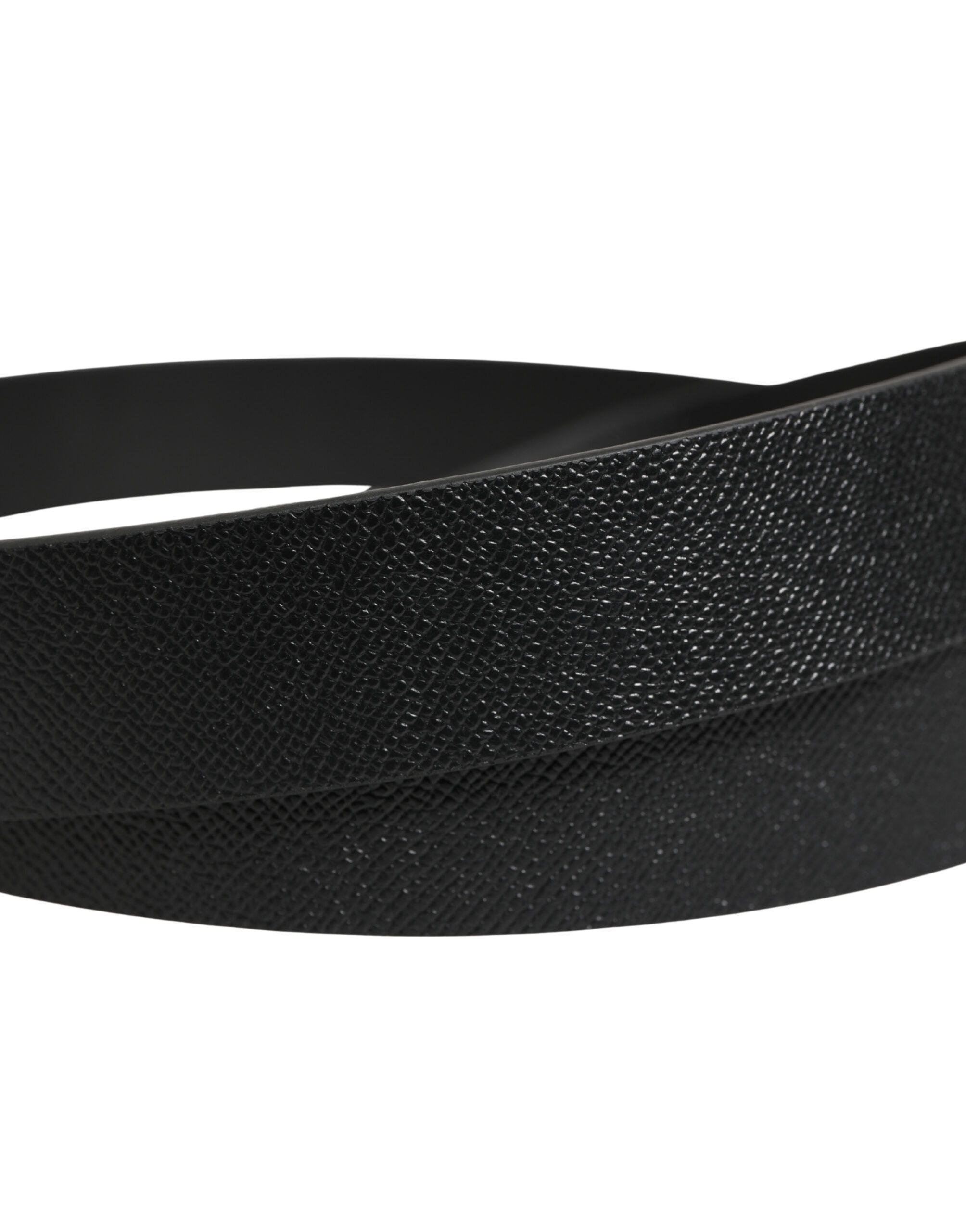 Calf Leather Silver Metal Buckle Men's Belt - Dolce & Gabbana - Modalova