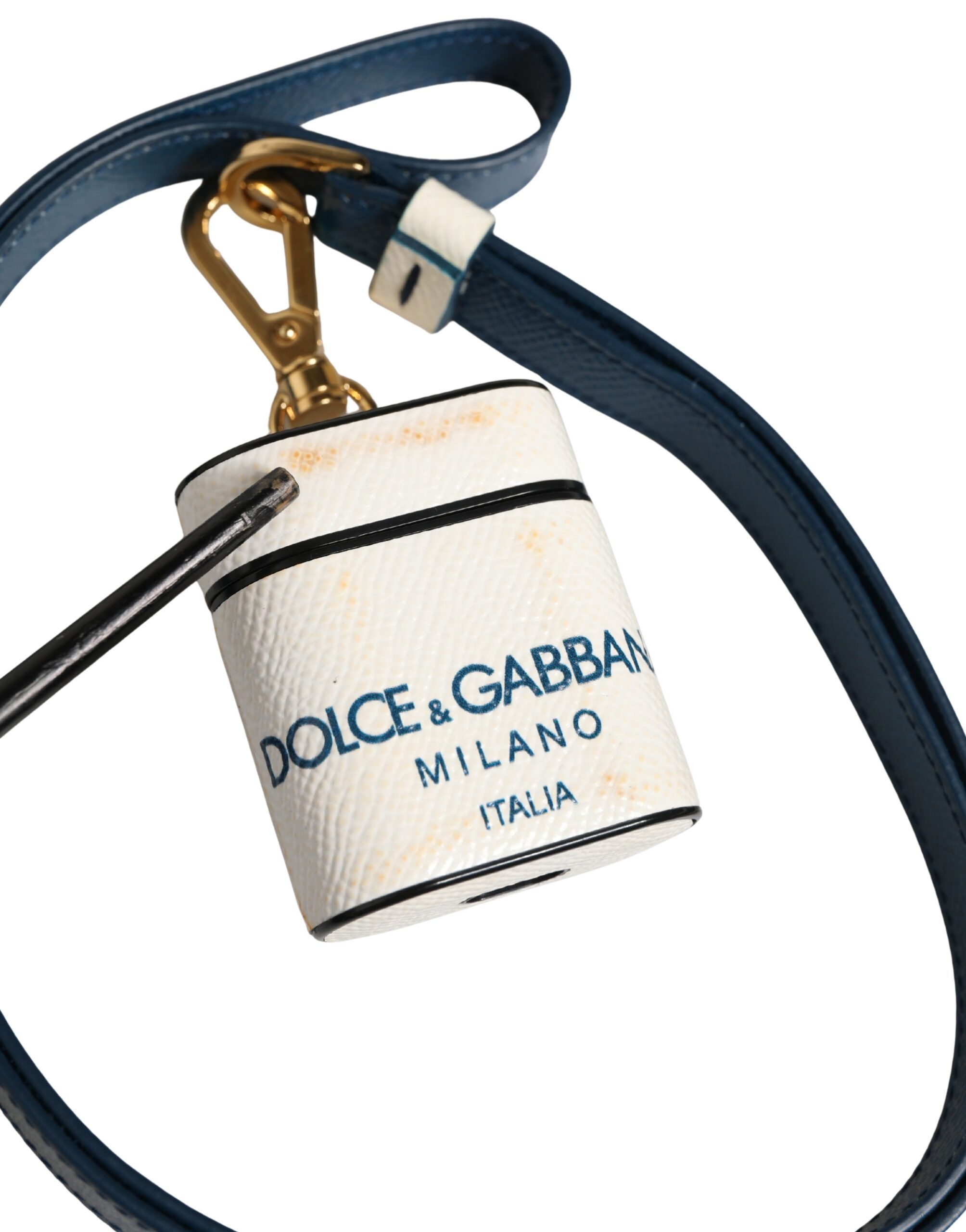 Calf Leather Logo Flip Holder Strap Airpods Women's Case (Pre-Owned) - Dolce & Gabbana - Modalova