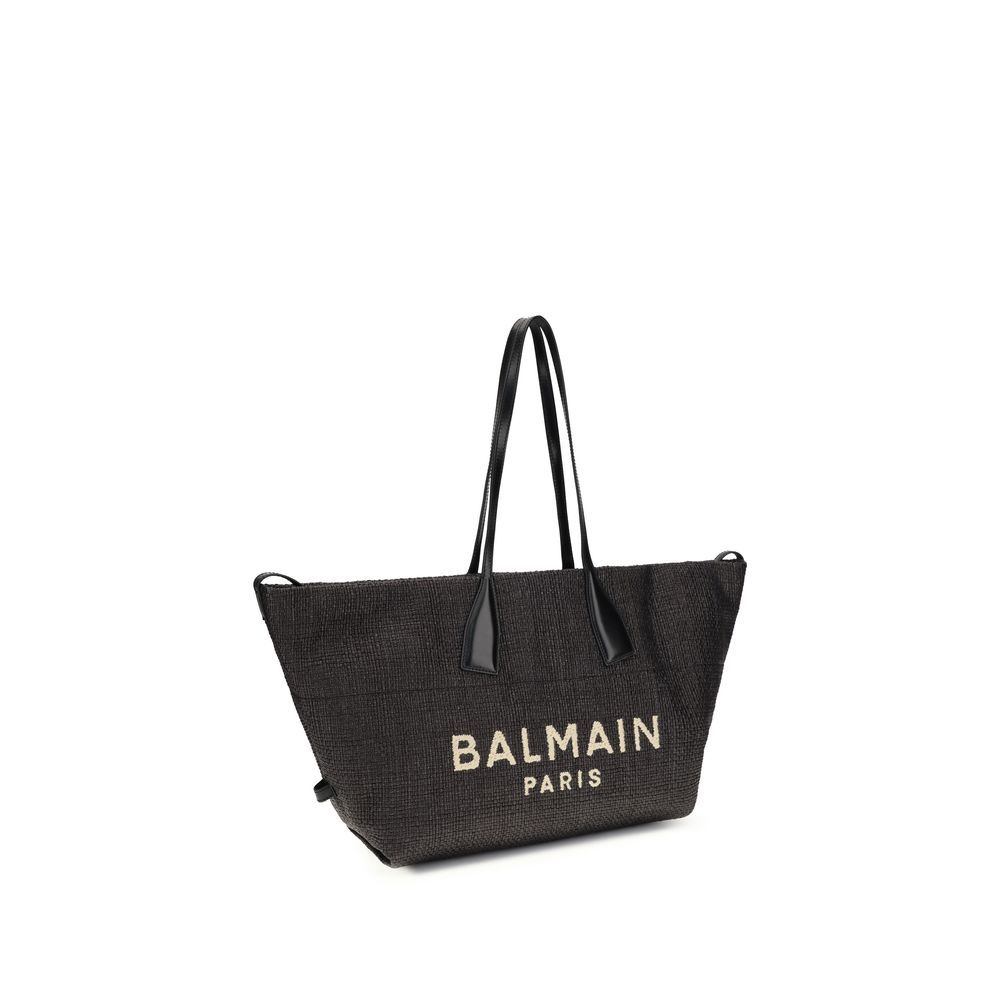 Raffia Shoulder Women's Bag - Balmain - Modalova