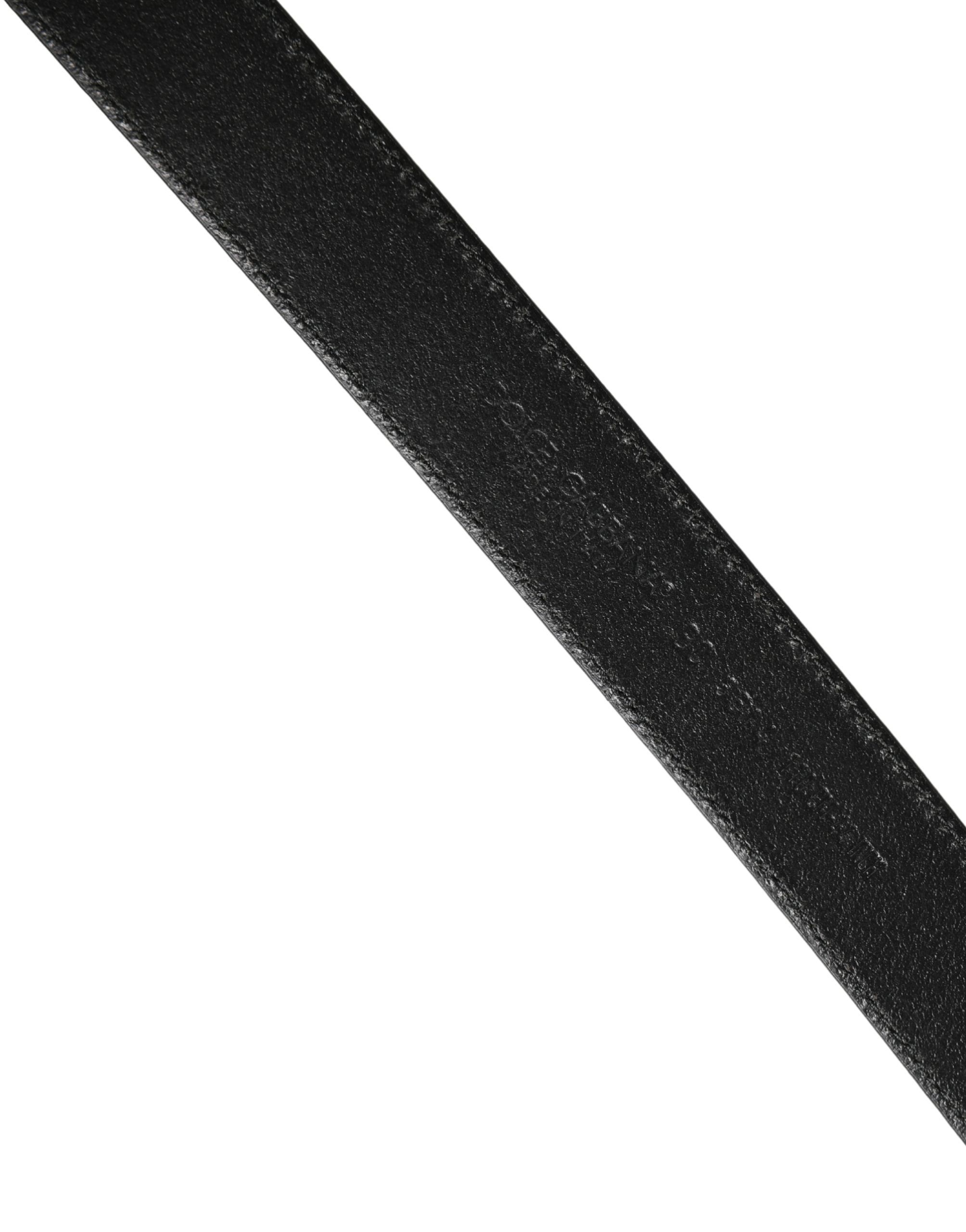 Men Classic Leather Metal Buckle Men's Belt - Dolce & Gabbana - Modalova