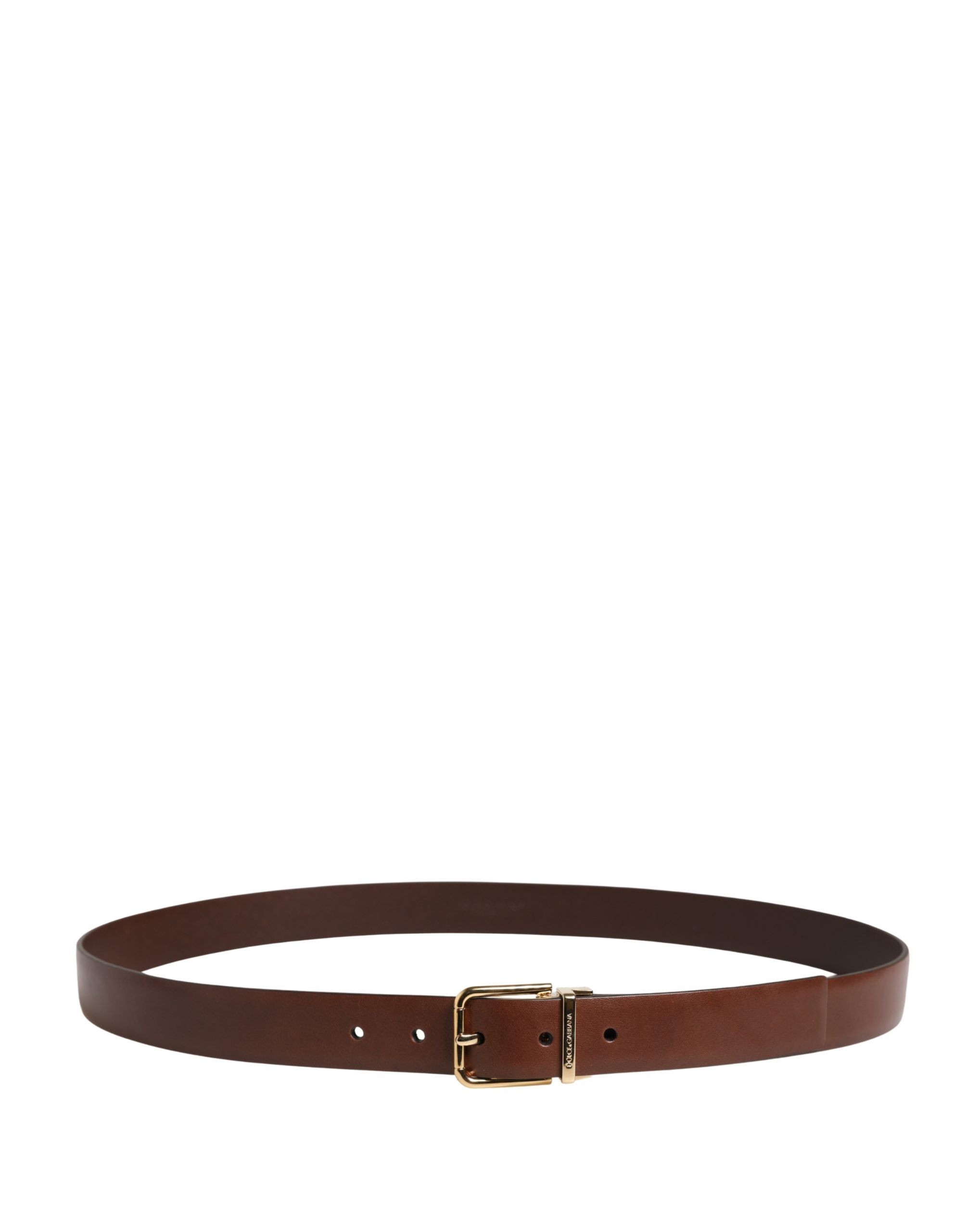 Men Classic Leather Metal Buckle Men's Belt - Dolce & Gabbana - Modalova
