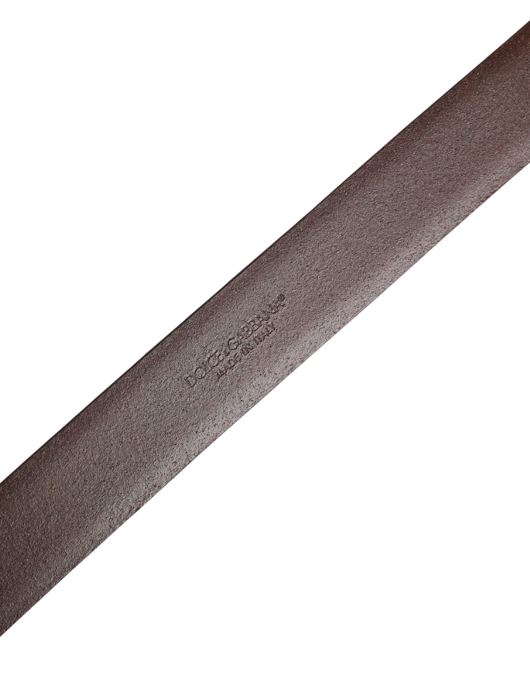 Men Classic Leather Metal Buckle Men's Belt - Dolce & Gabbana - Modalova