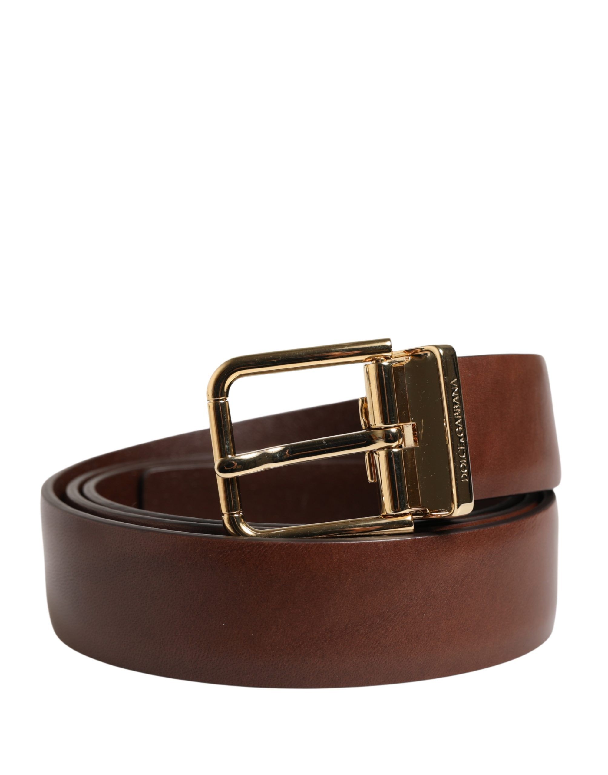Men Classic Leather Metal Buckle Men's Belt - Dolce & Gabbana - Modalova