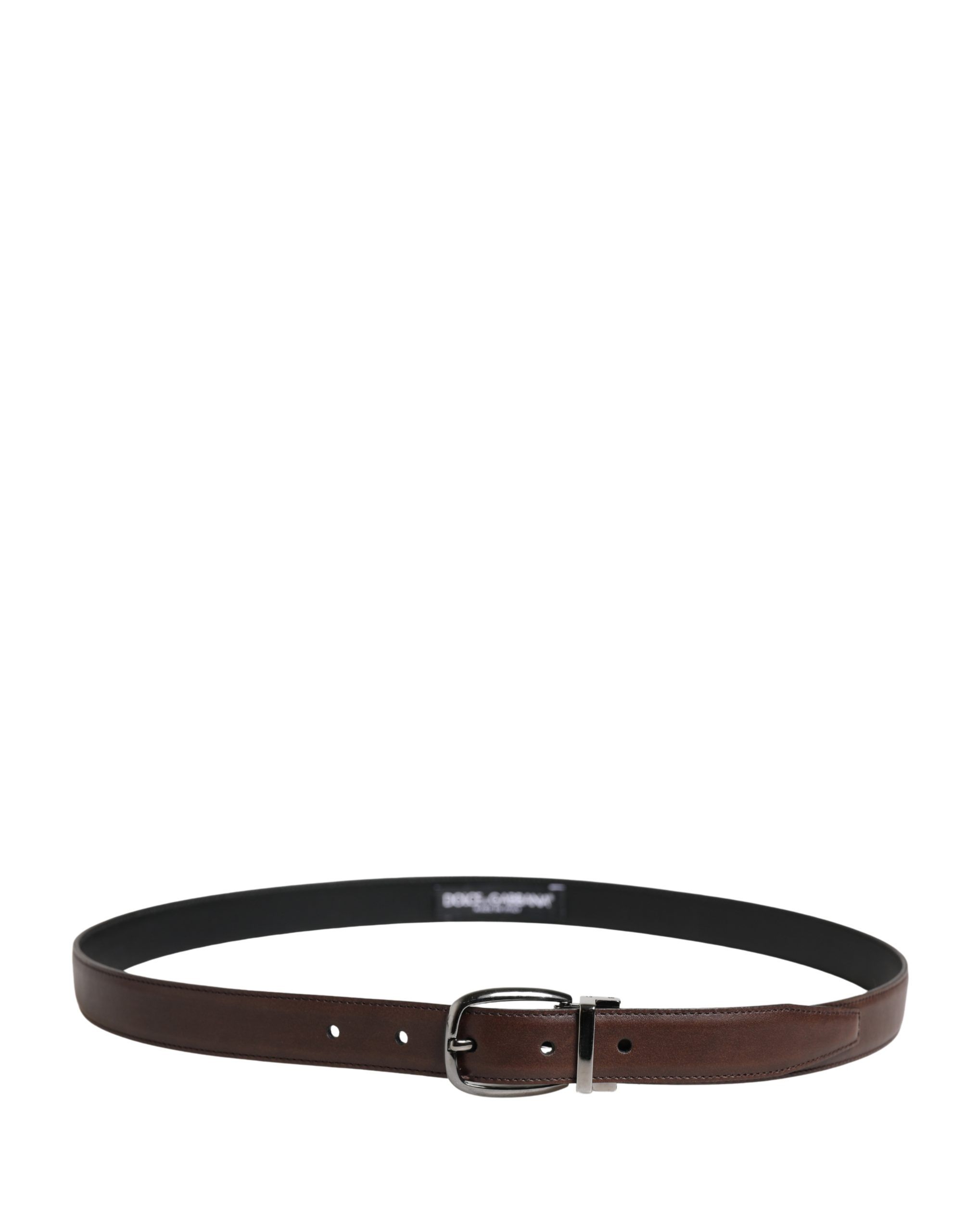 Men Classic Leather Metal Buckle Men's Belt - Dolce & Gabbana - Modalova