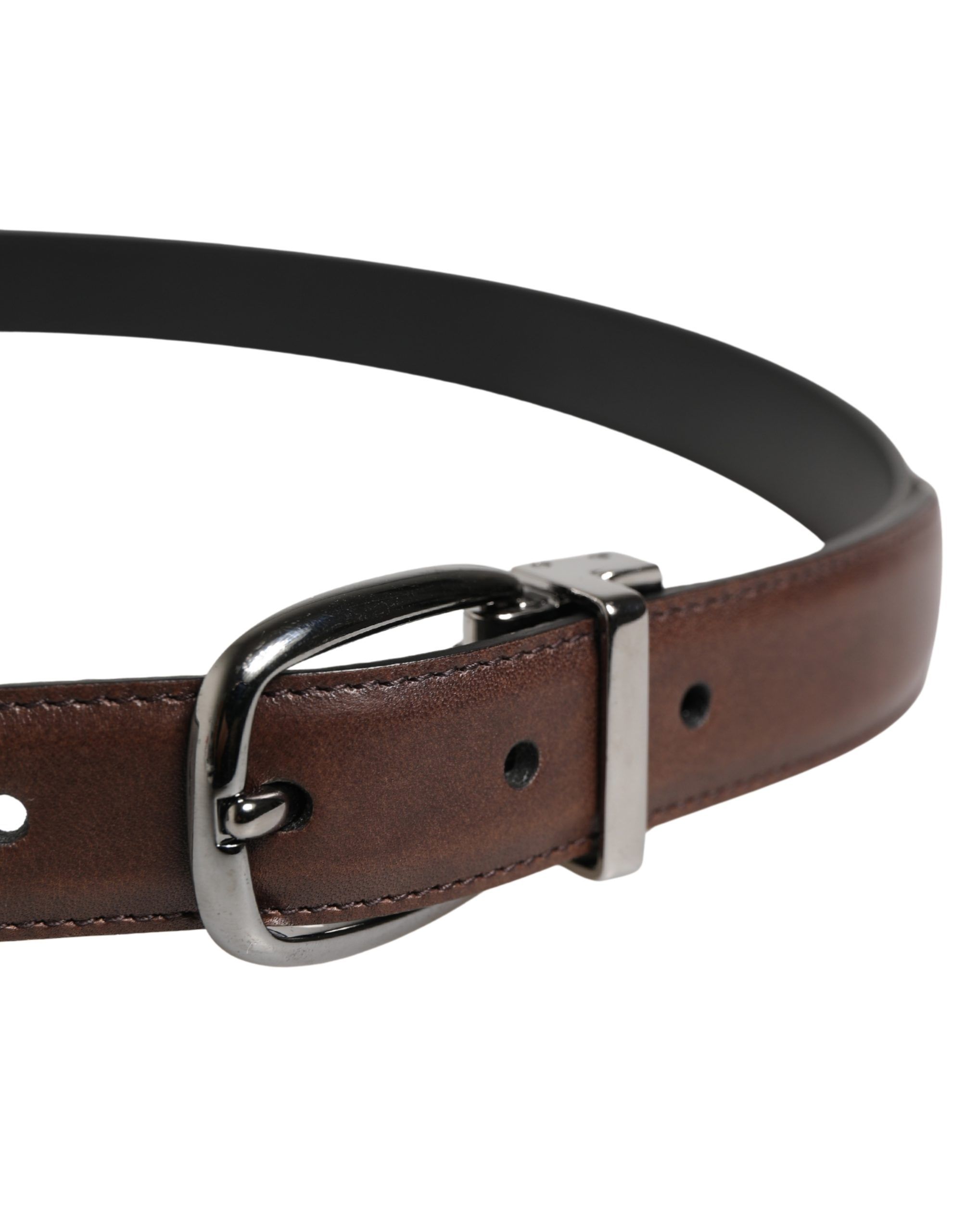 Men Classic Leather Metal Buckle Men's Belt - Dolce & Gabbana - Modalova