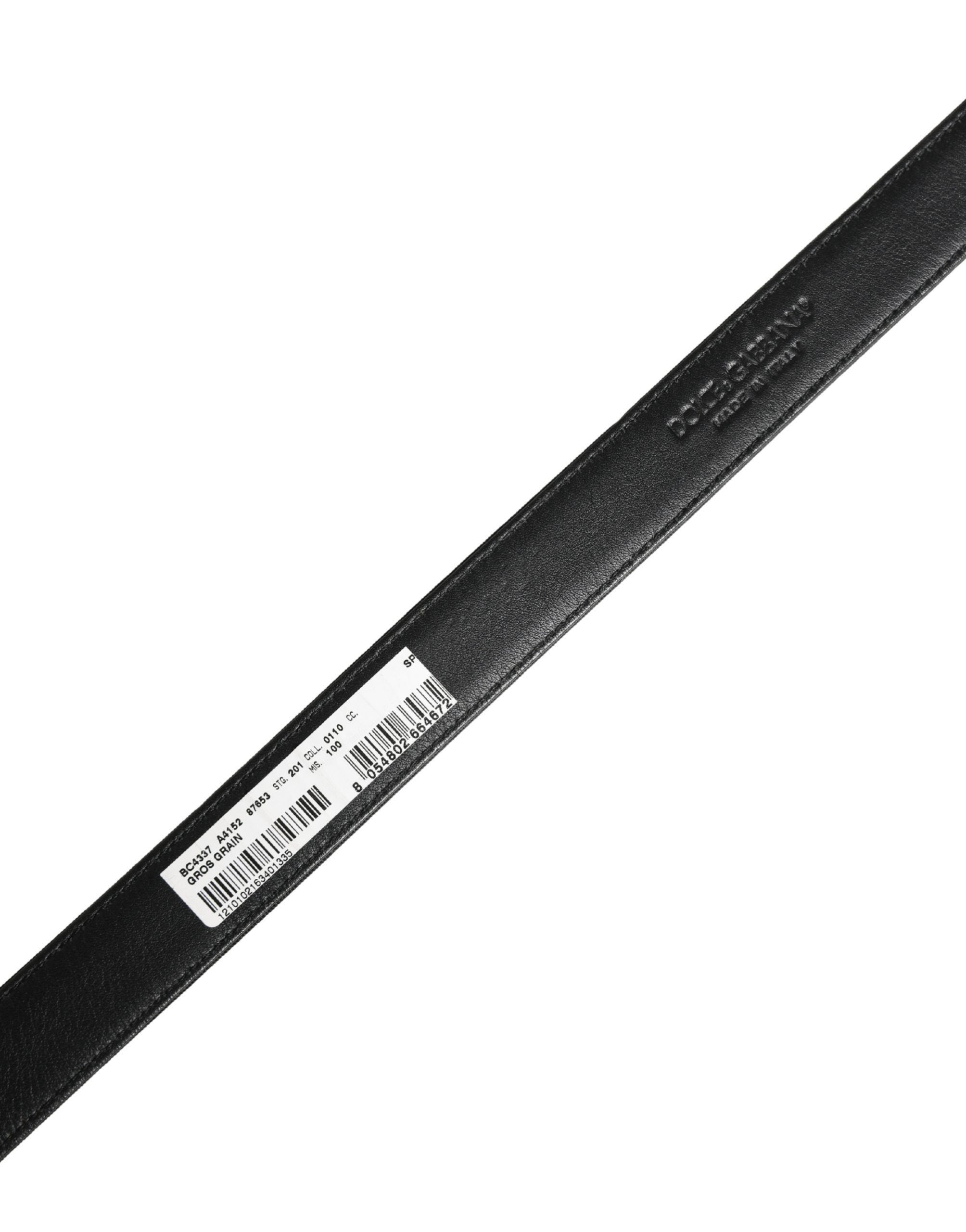 Men Viscose Leather Metal Buckle Men's Belt - Dolce & Gabbana - Modalova
