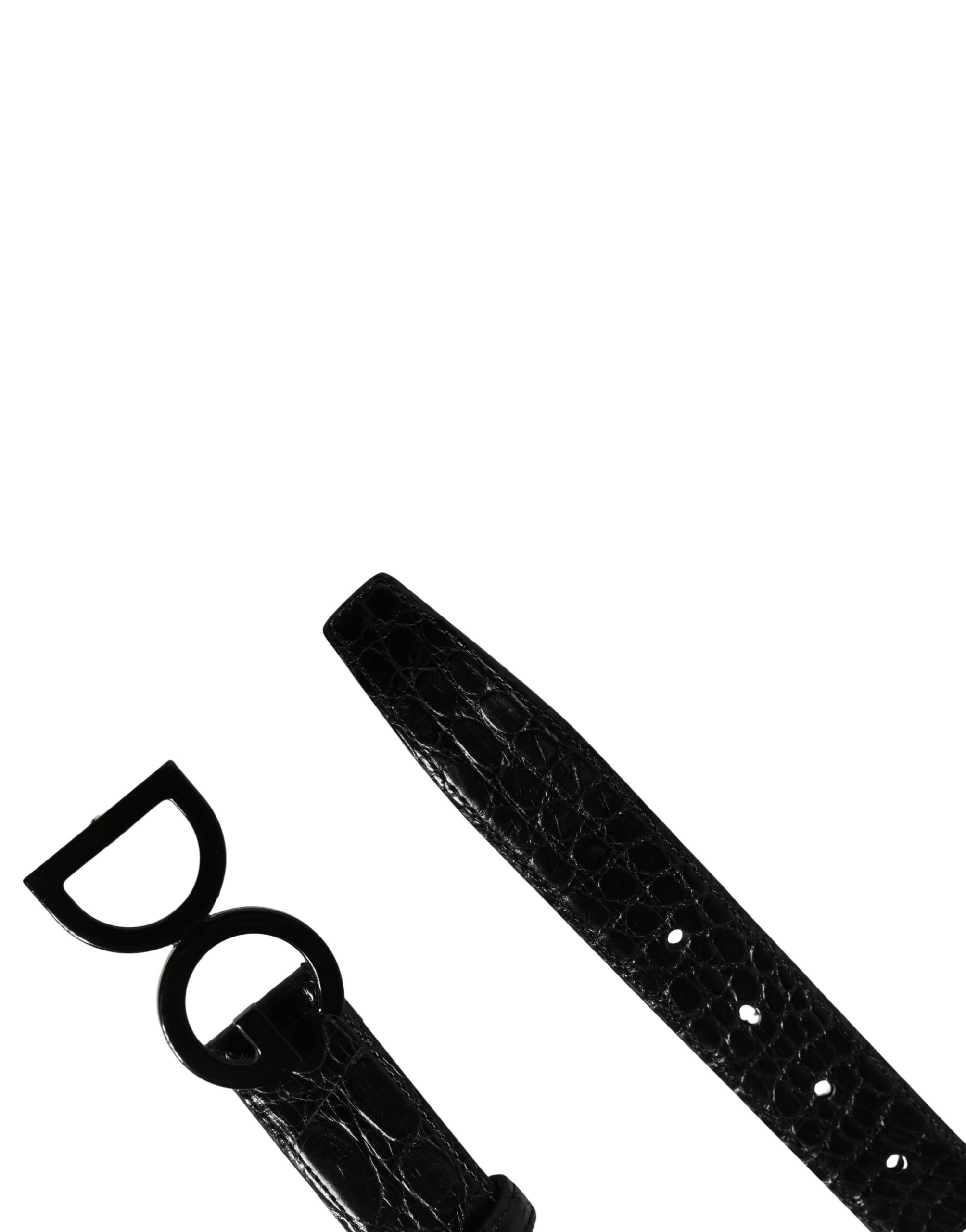 Men Exotic Leather Logo Buckle Men's Belt - Dolce & Gabbana - Modalova