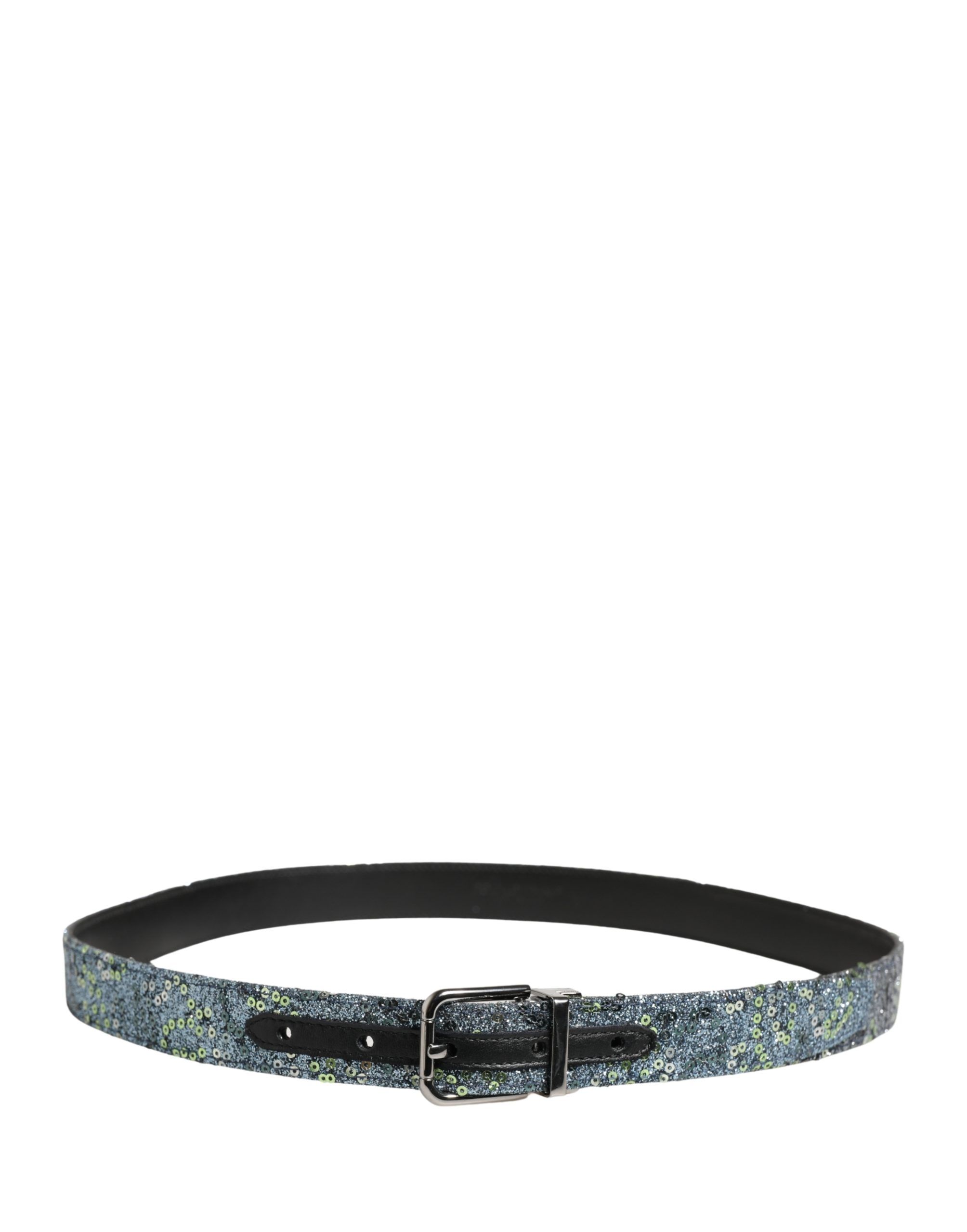 Men Sequin Silver Metal Buckle Men's Belt - Dolce & Gabbana - Modalova