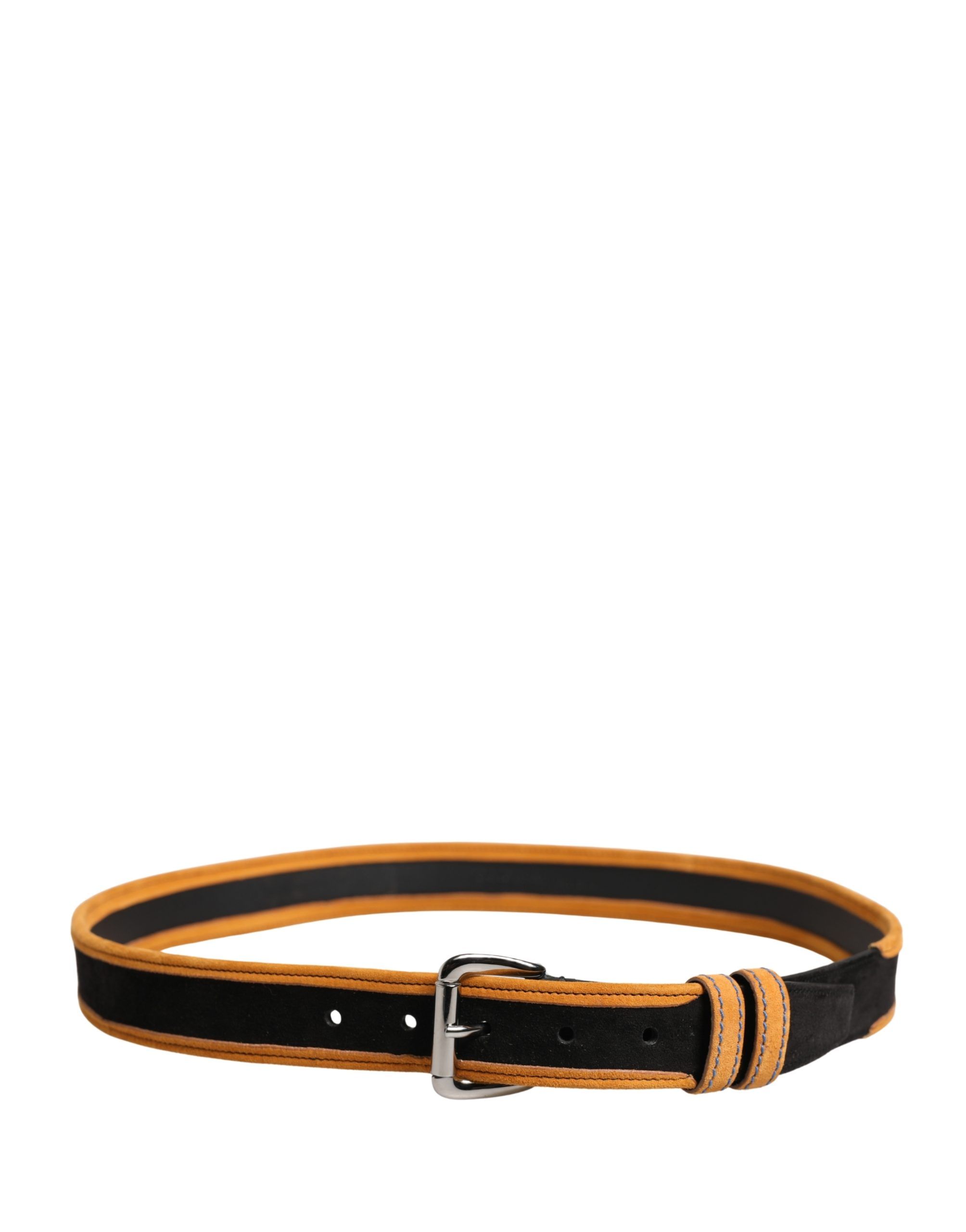 Men Orange Polyester Metal Buckle Men's Belt - Dolce & Gabbana - Modalova