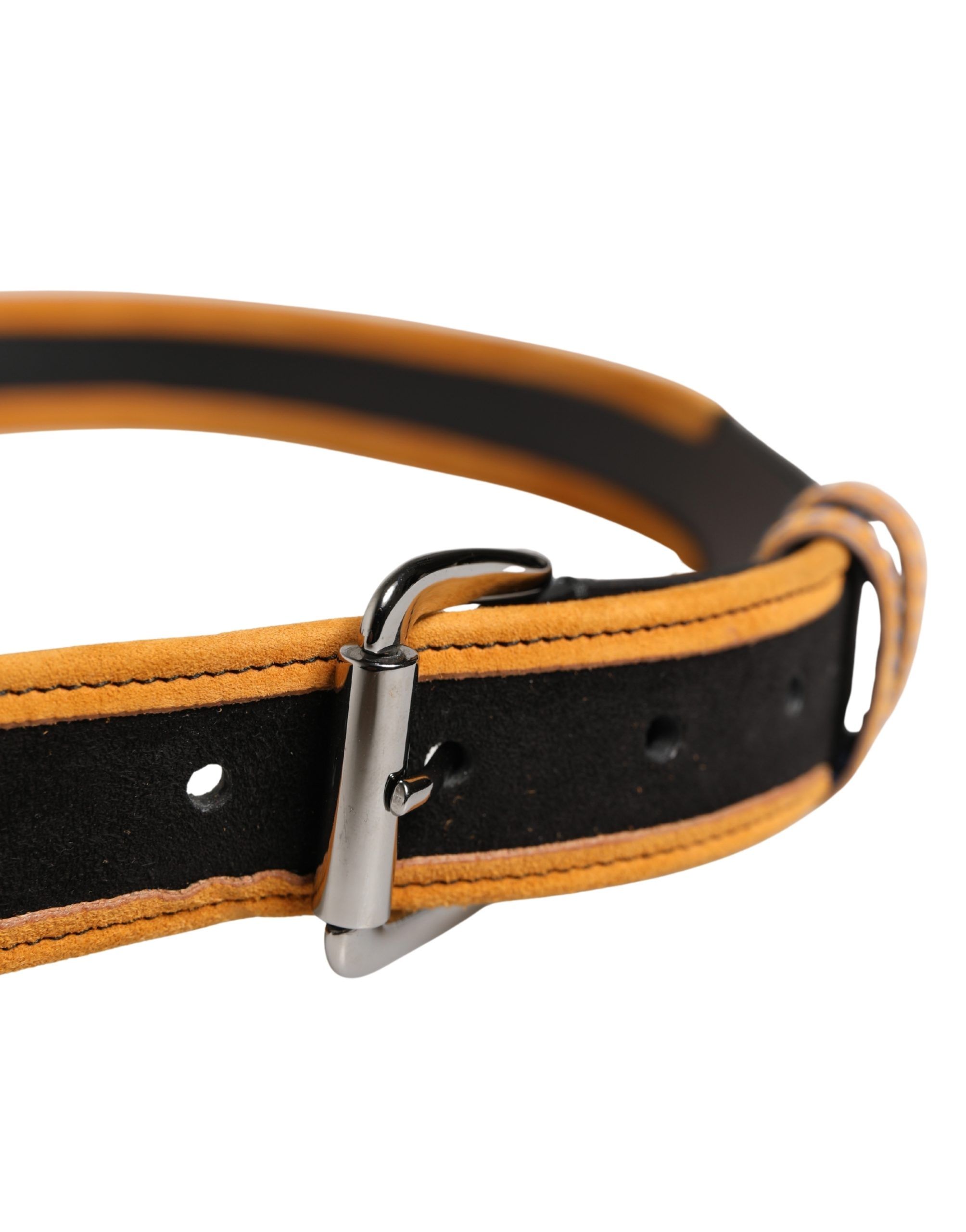 Men Orange Polyester Metal Buckle Men's Belt - Dolce & Gabbana - Modalova