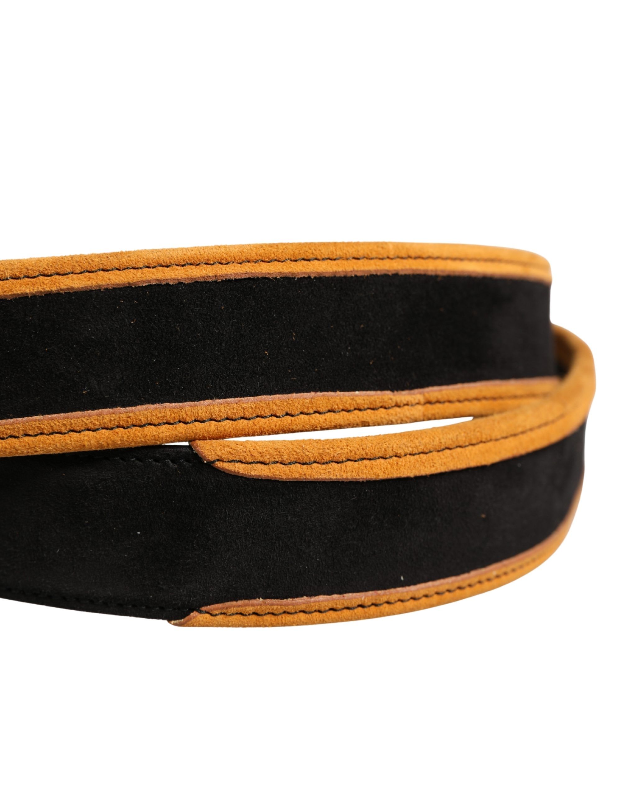 Men Orange Polyester Metal Buckle Men's Belt - Dolce & Gabbana - Modalova
