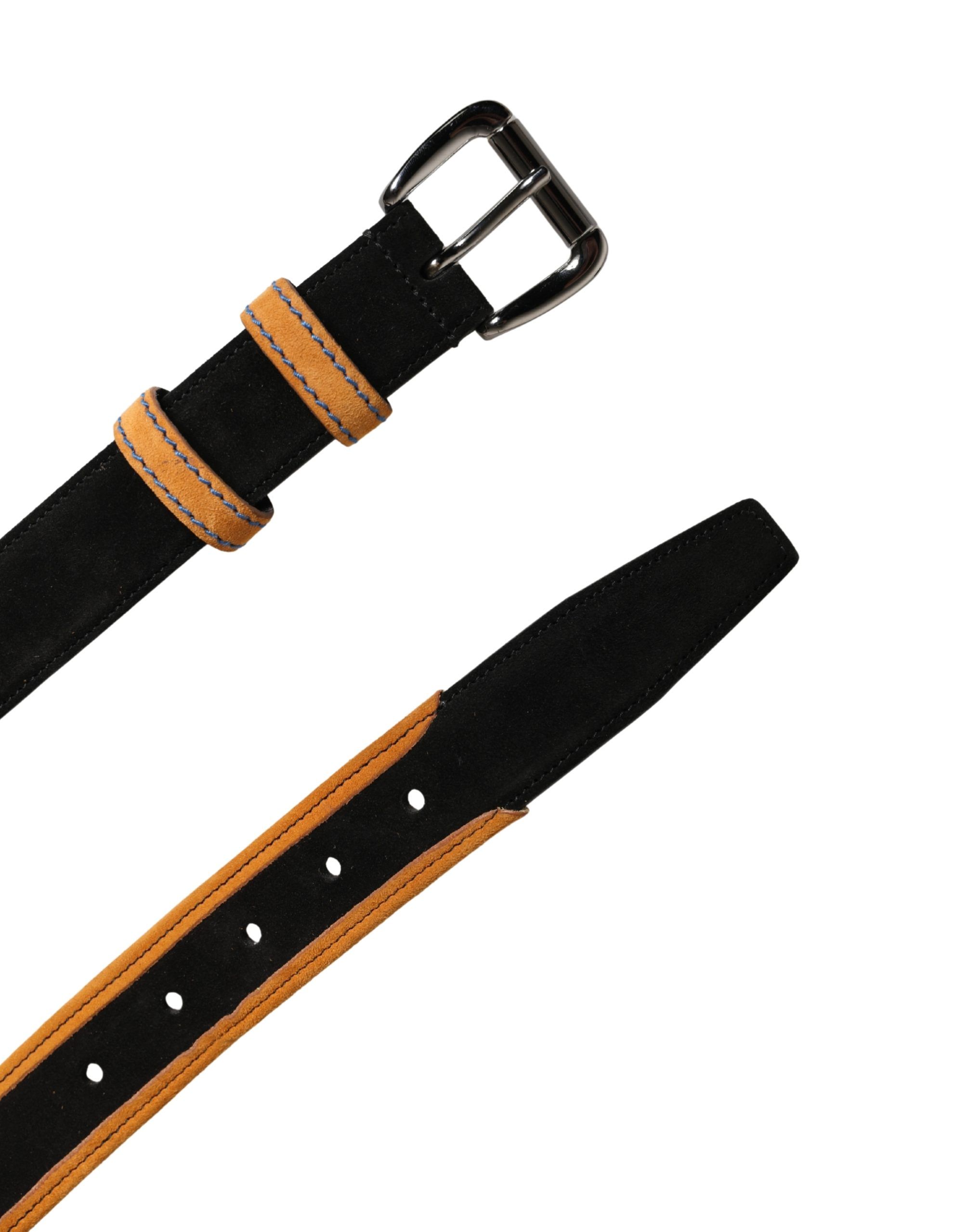 Men Orange Polyester Metal Buckle Men's Belt - Dolce & Gabbana - Modalova