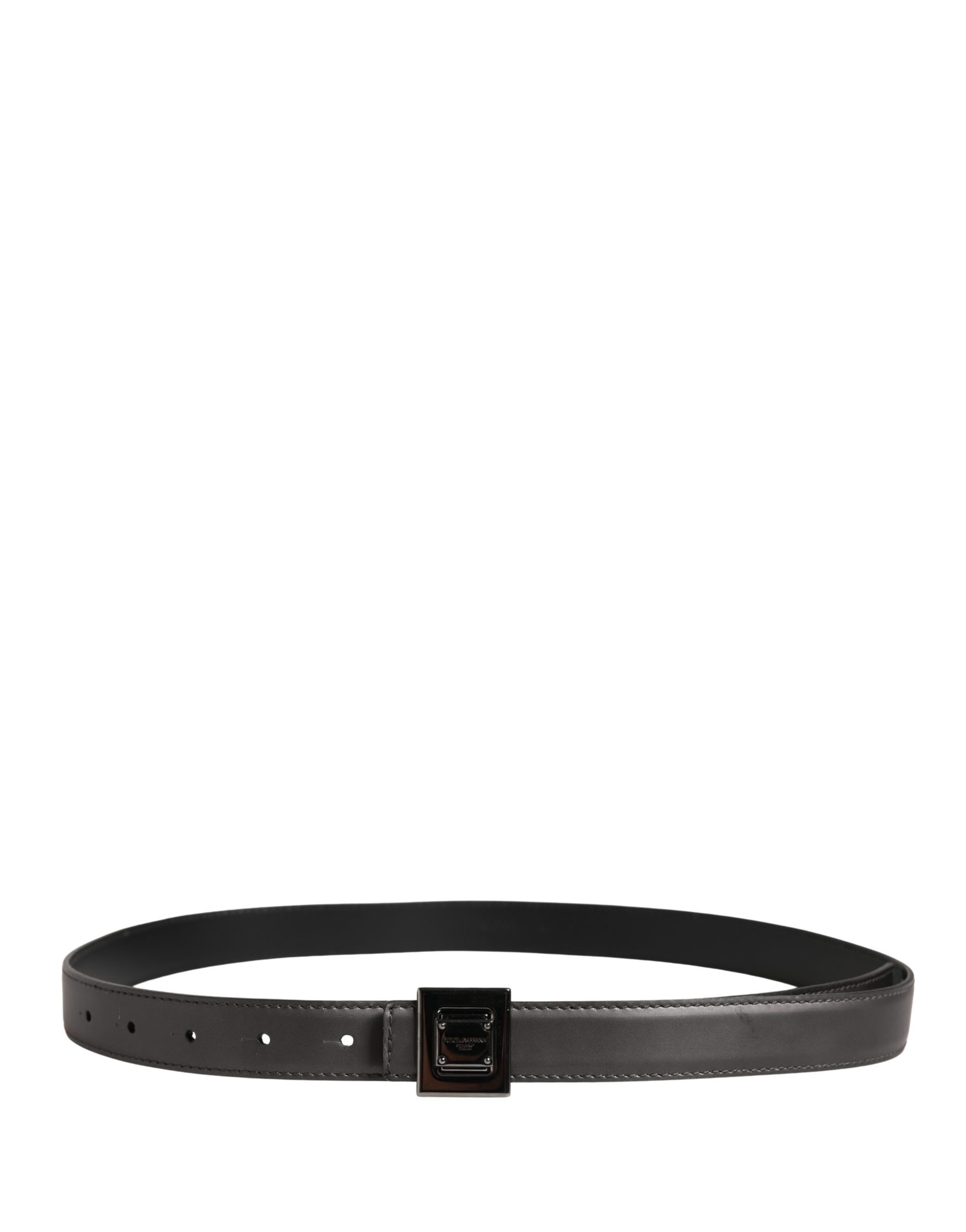 Men Classic Leather Square Buckle Men's Belt - Dolce & Gabbana - Modalova