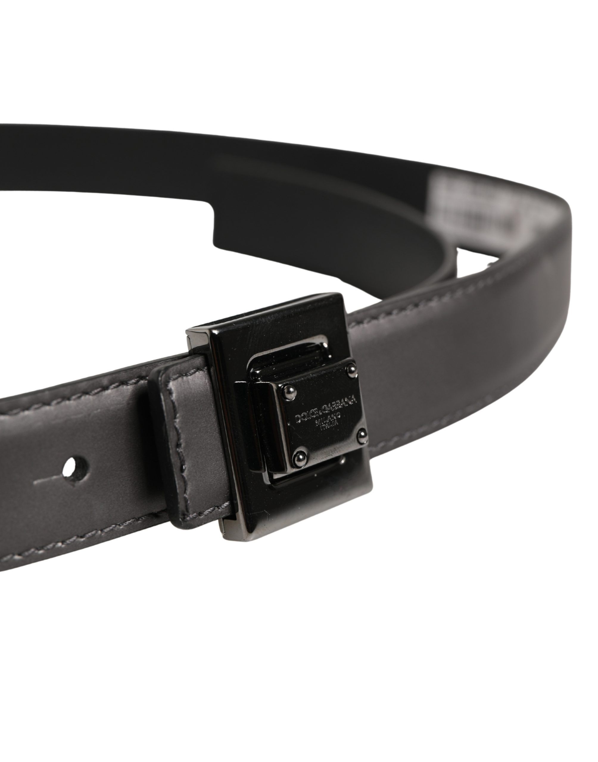 Men Classic Leather Square Buckle Men's Belt - Dolce & Gabbana - Modalova