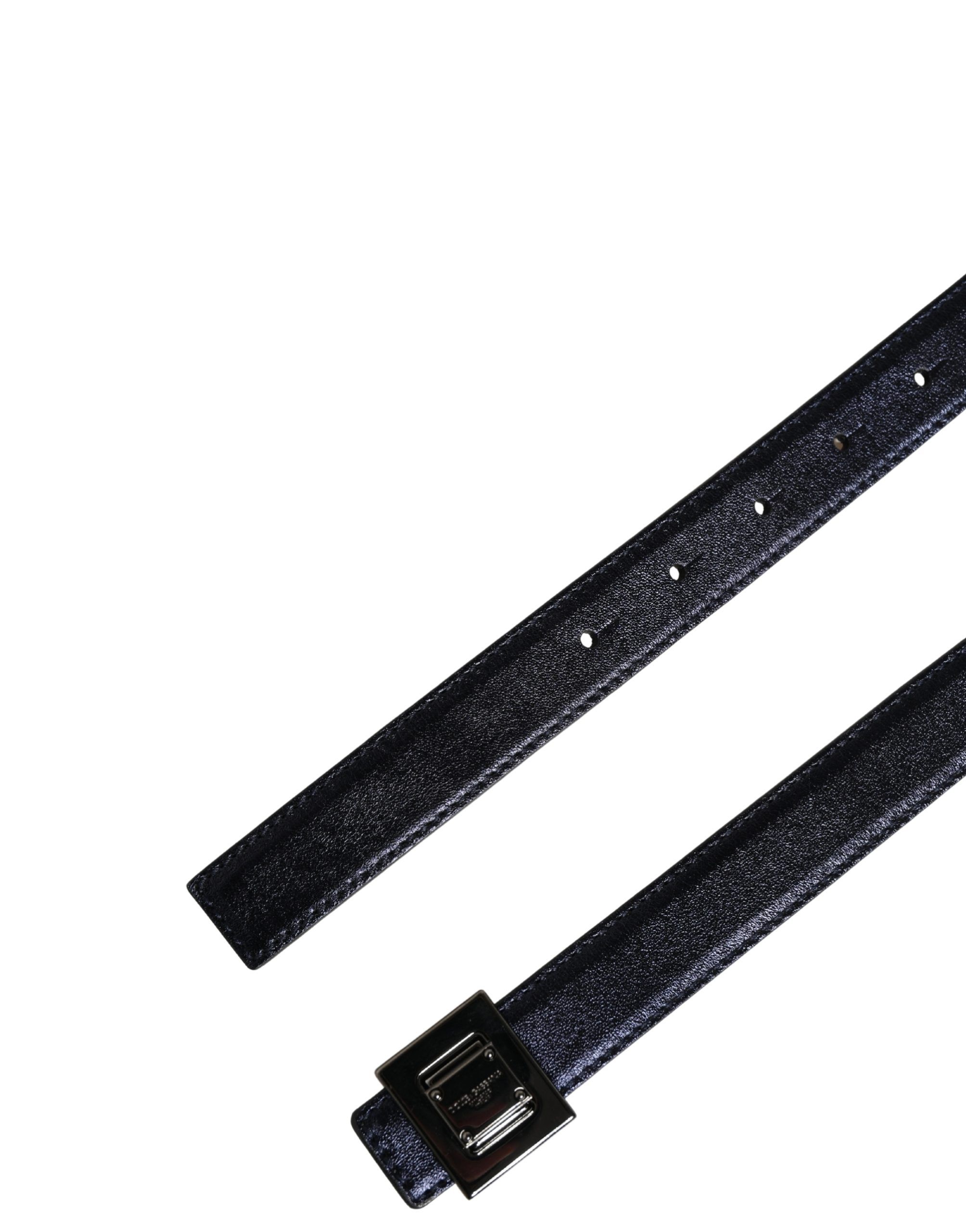 Men Classic Leather Square Buckle Men's Belt - Dolce & Gabbana - Modalova