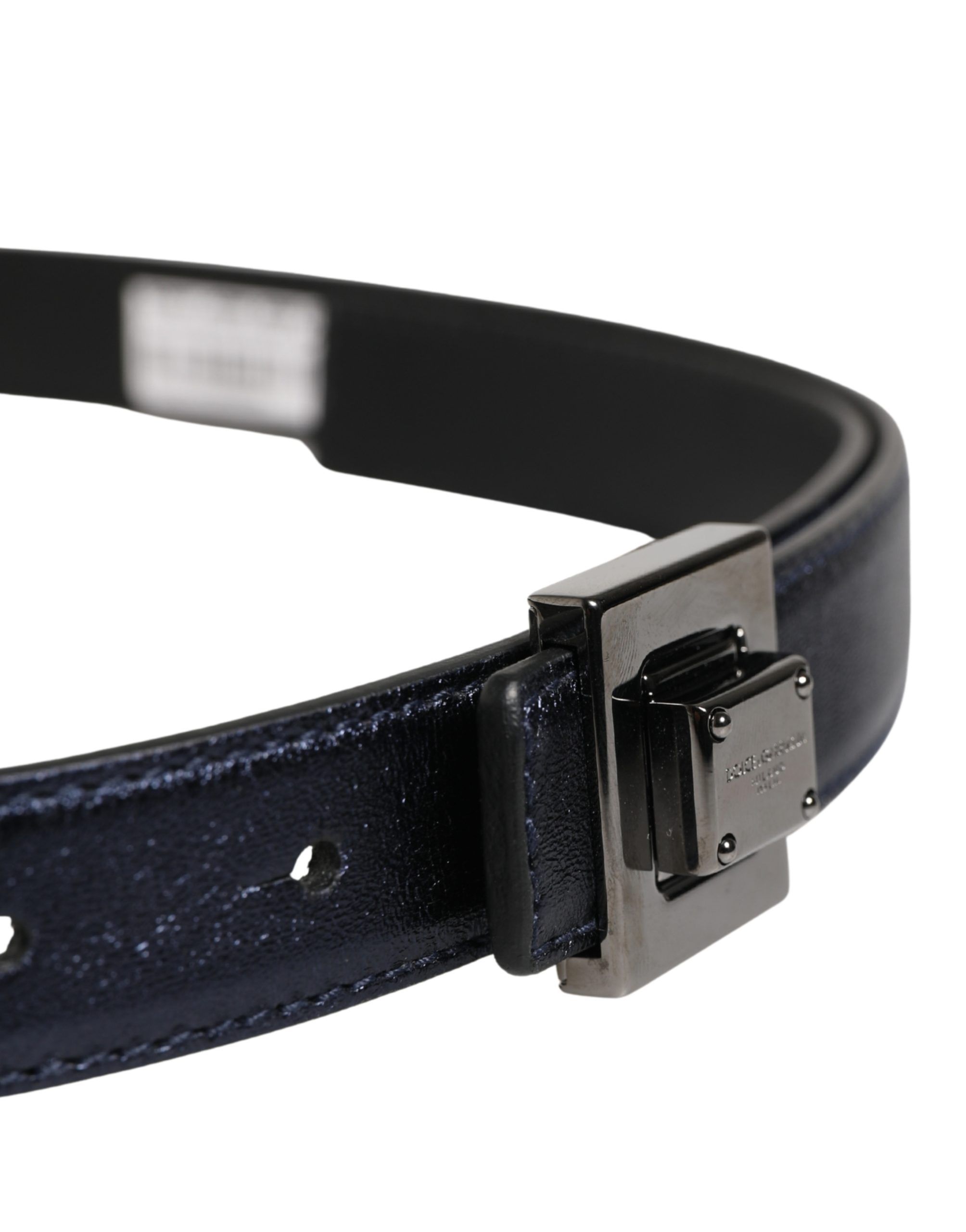 Men Classic Leather Square Buckle Men's Belt - Dolce & Gabbana - Modalova